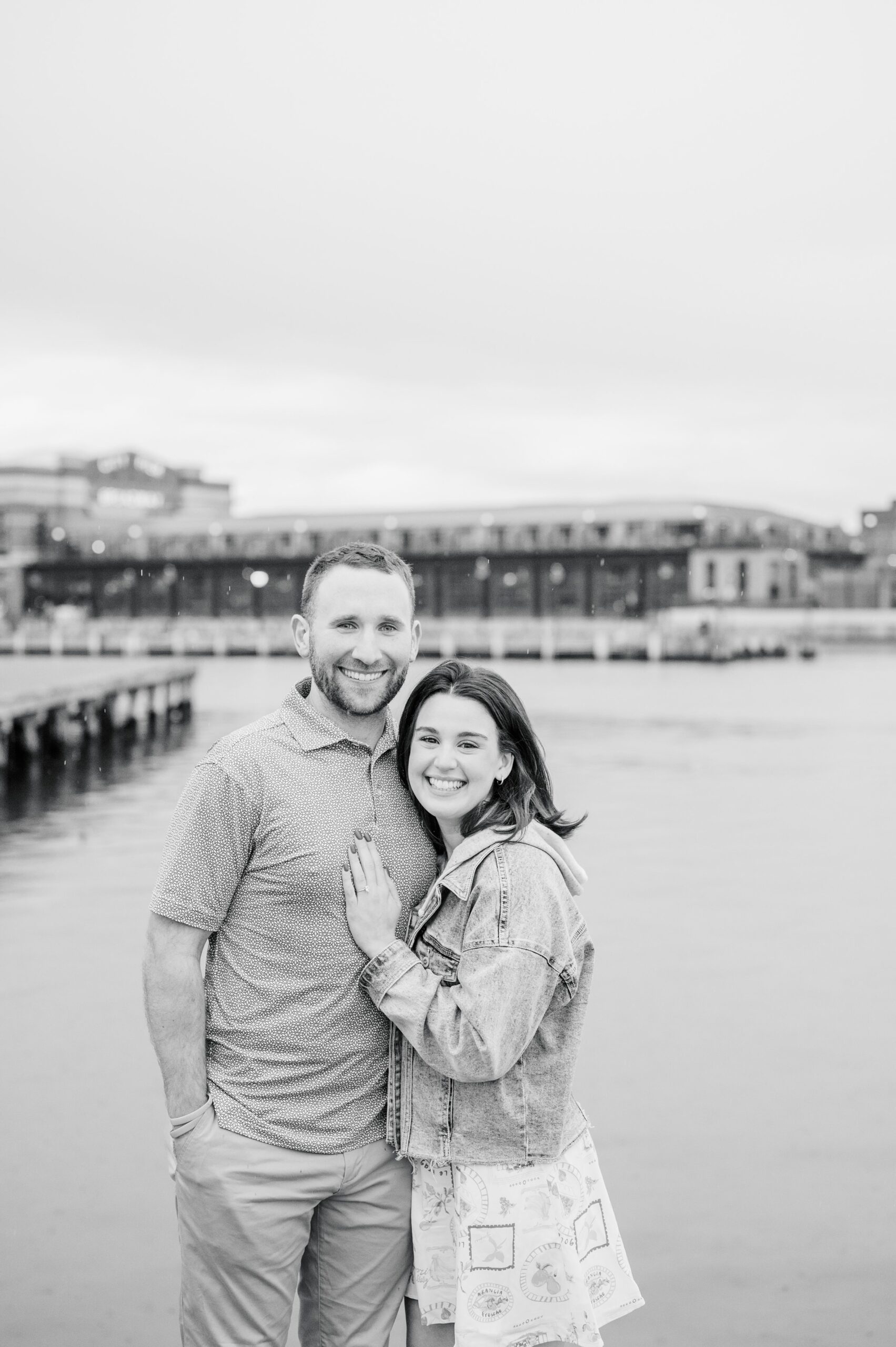 Pat and Nicole’s surprise proposal in Fells Point photographed by Maryland Wedding Photographer Cait Kramer.