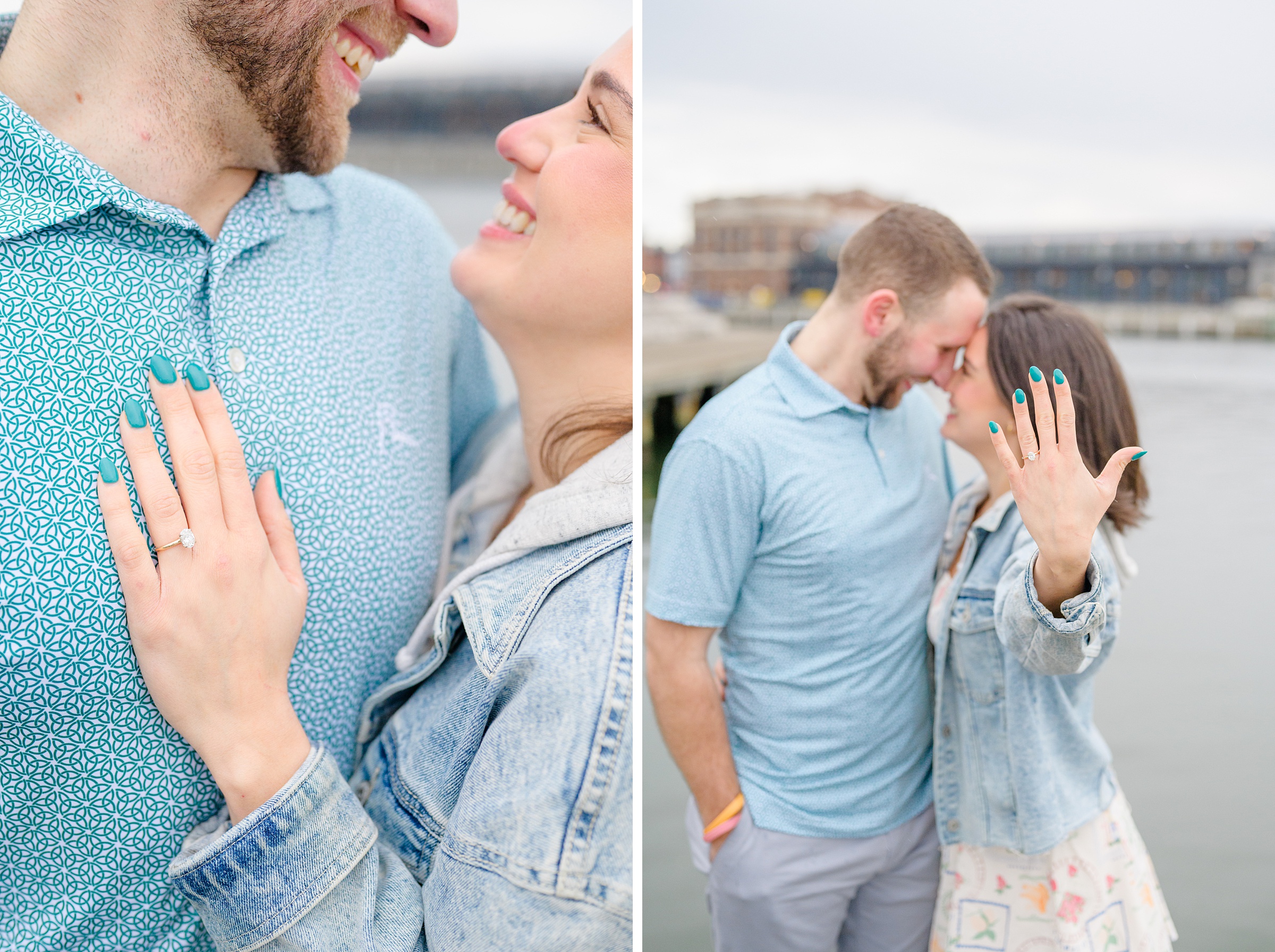 Pat and Nicole’s surprise proposal in Fells Point photographed by Maryland Wedding Photographer Cait Kramer.