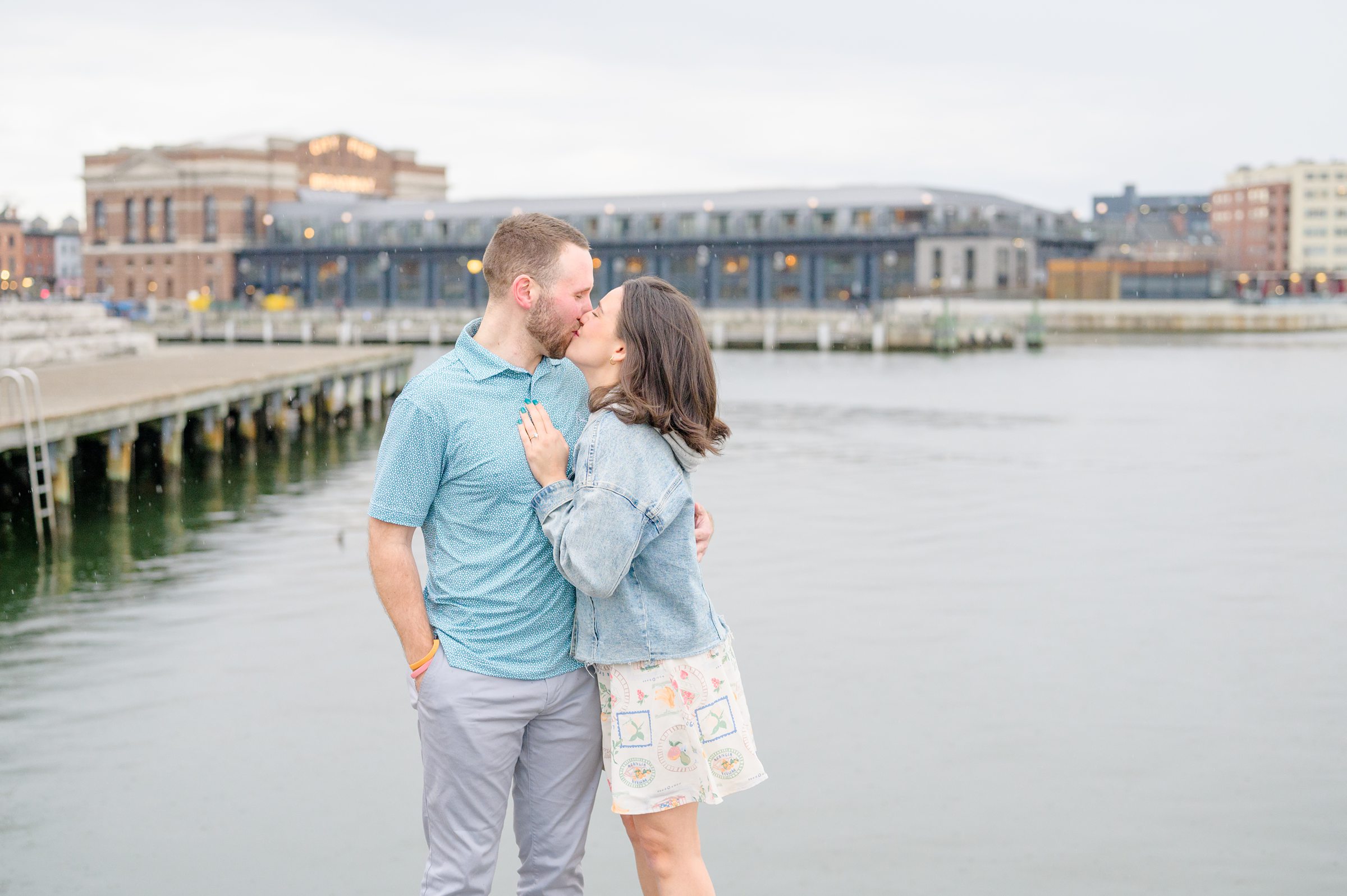 Pat and Nicole’s surprise proposal in Fells Point photographed by Maryland Wedding Photographer Cait Kramer.