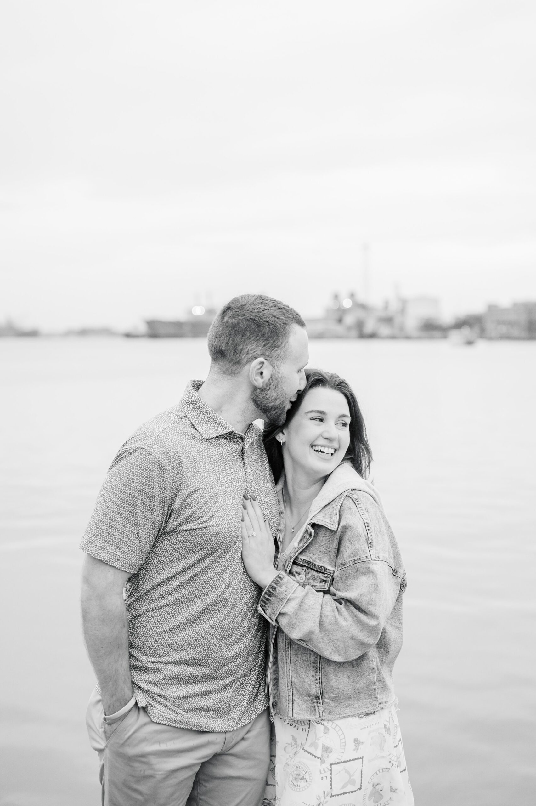 Pat and Nicole’s surprise proposal in Fells Point photographed by Maryland Wedding Photographer Cait Kramer.