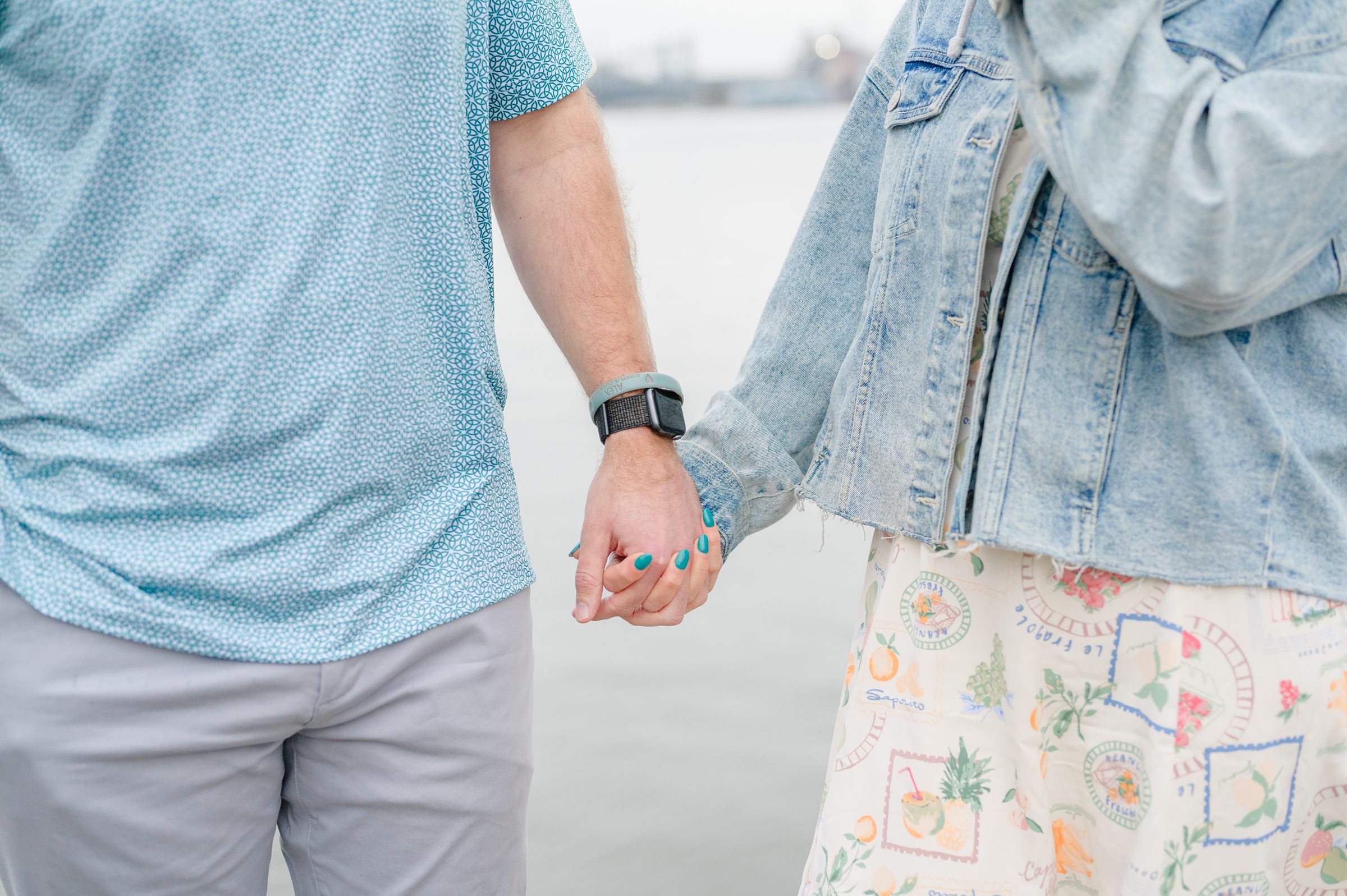 Pat and Nicole’s surprise proposal in Fells Point photographed by Maryland Wedding Photographer Cait Kramer.