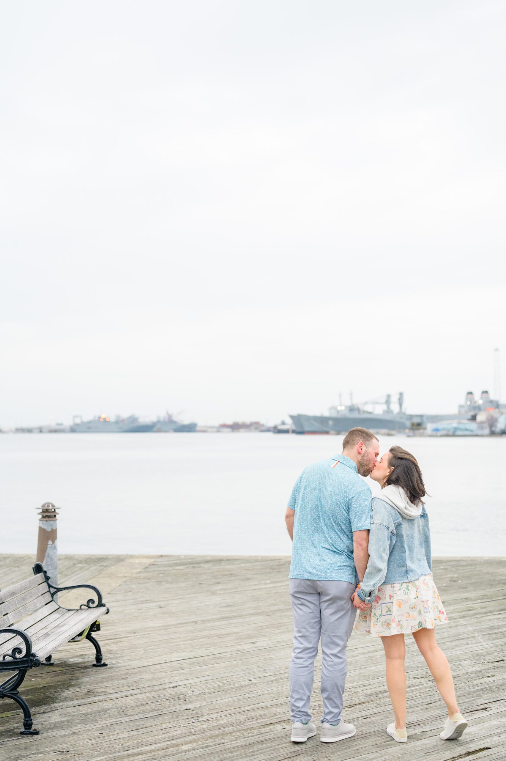 Pat and Nicole’s surprise proposal in Fells Point photographed by Maryland Wedding Photographer Cait Kramer.