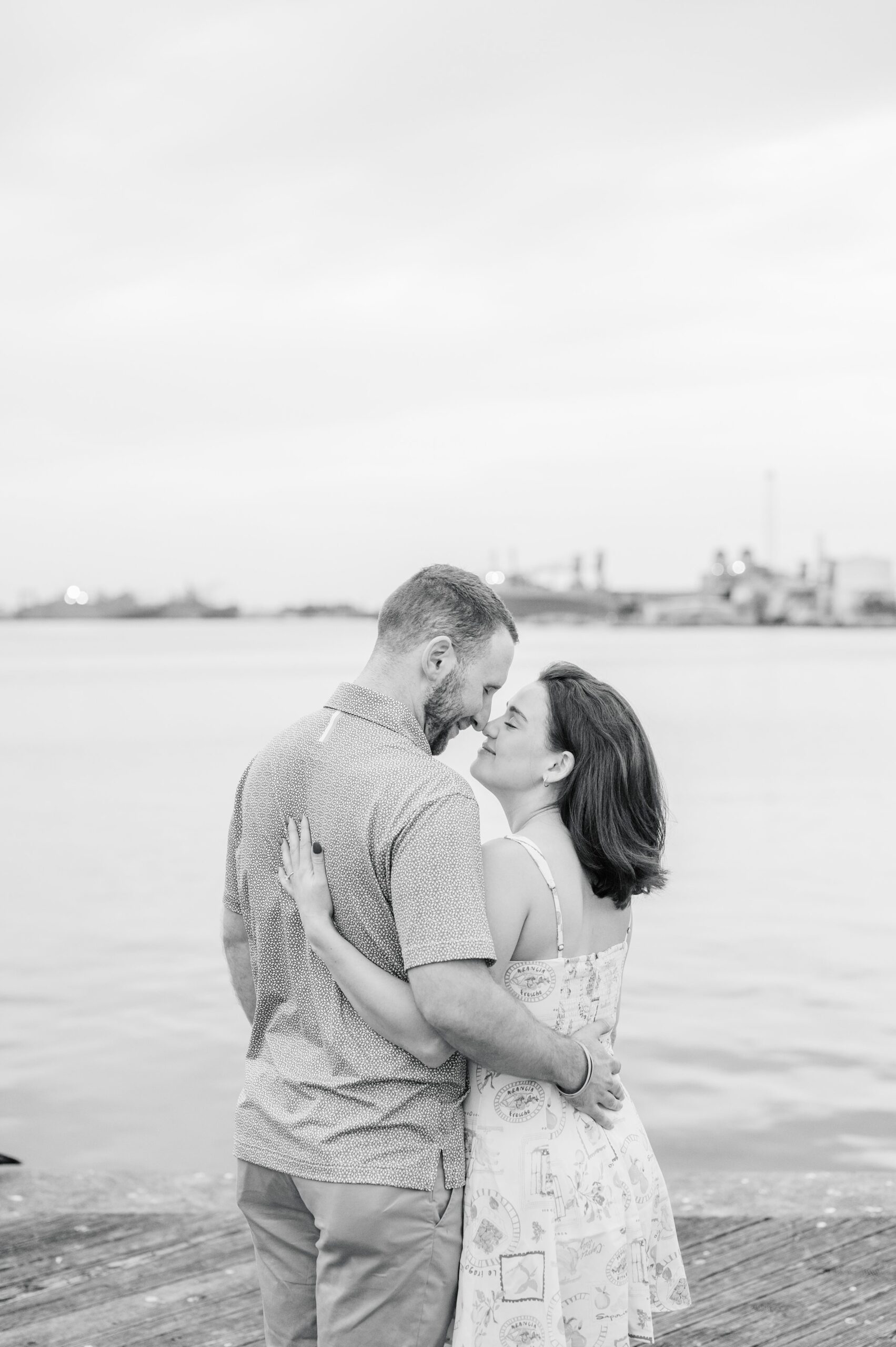 Pat and Nicole’s surprise proposal in Fells Point photographed by Maryland Wedding Photographer Cait Kramer.