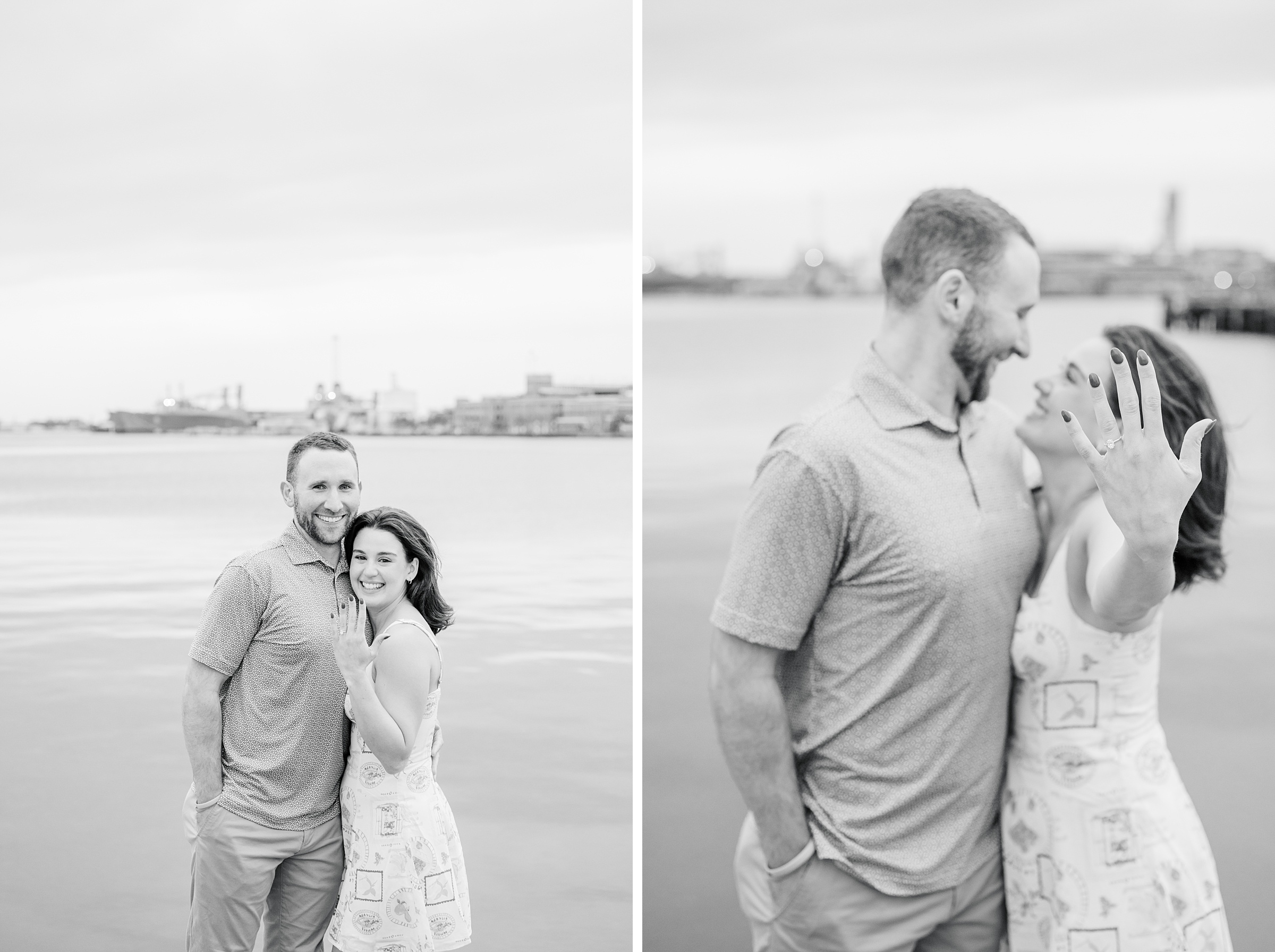 Pat and Nicole’s surprise proposal in Fells Point photographed by Maryland Wedding Photographer Cait Kramer.