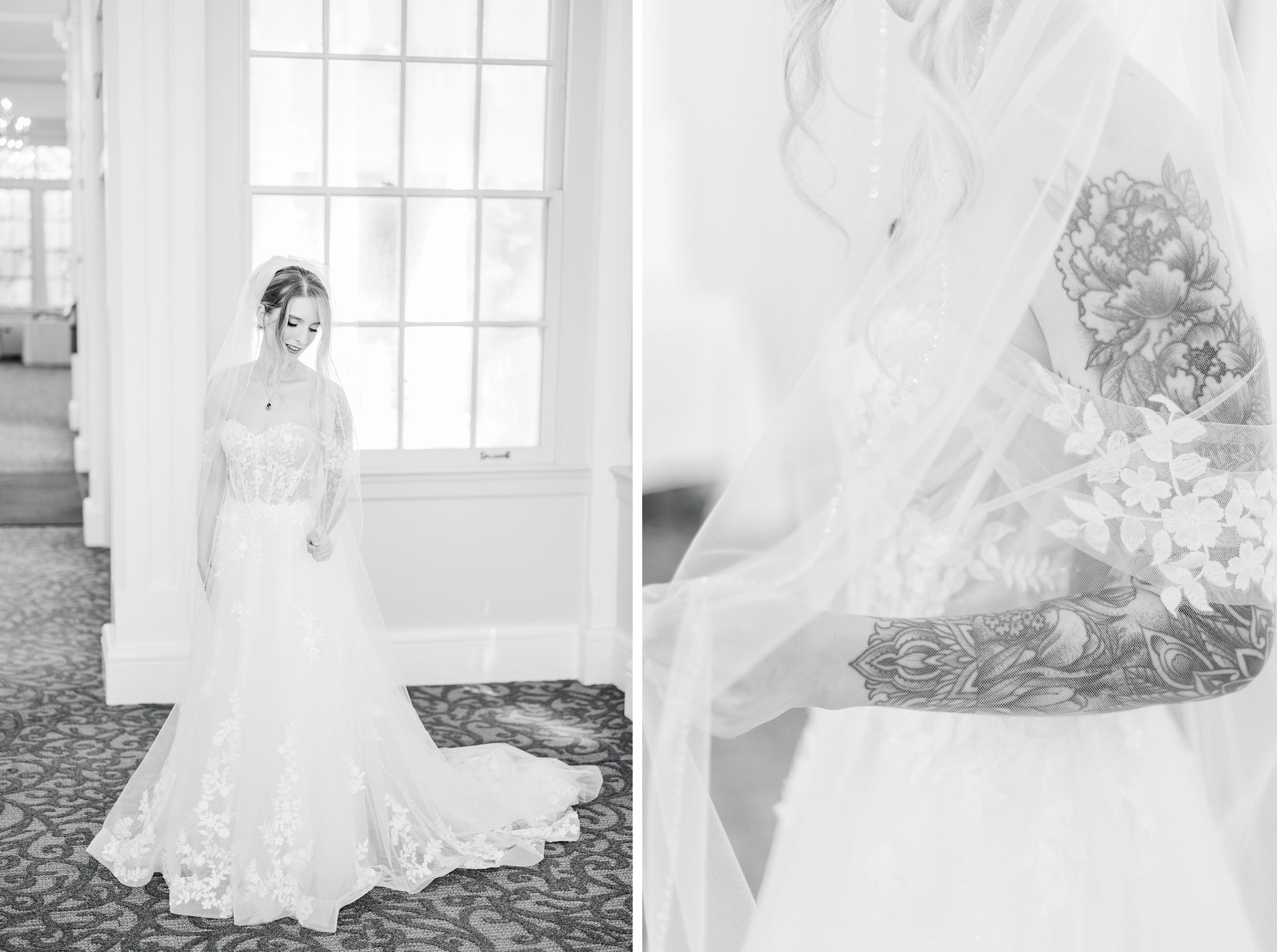 Bride getting ready at Maryland Zoo Wedding in Baltimore, Maryland photographed by Baltimore Wedding Photographer Cait Kramer