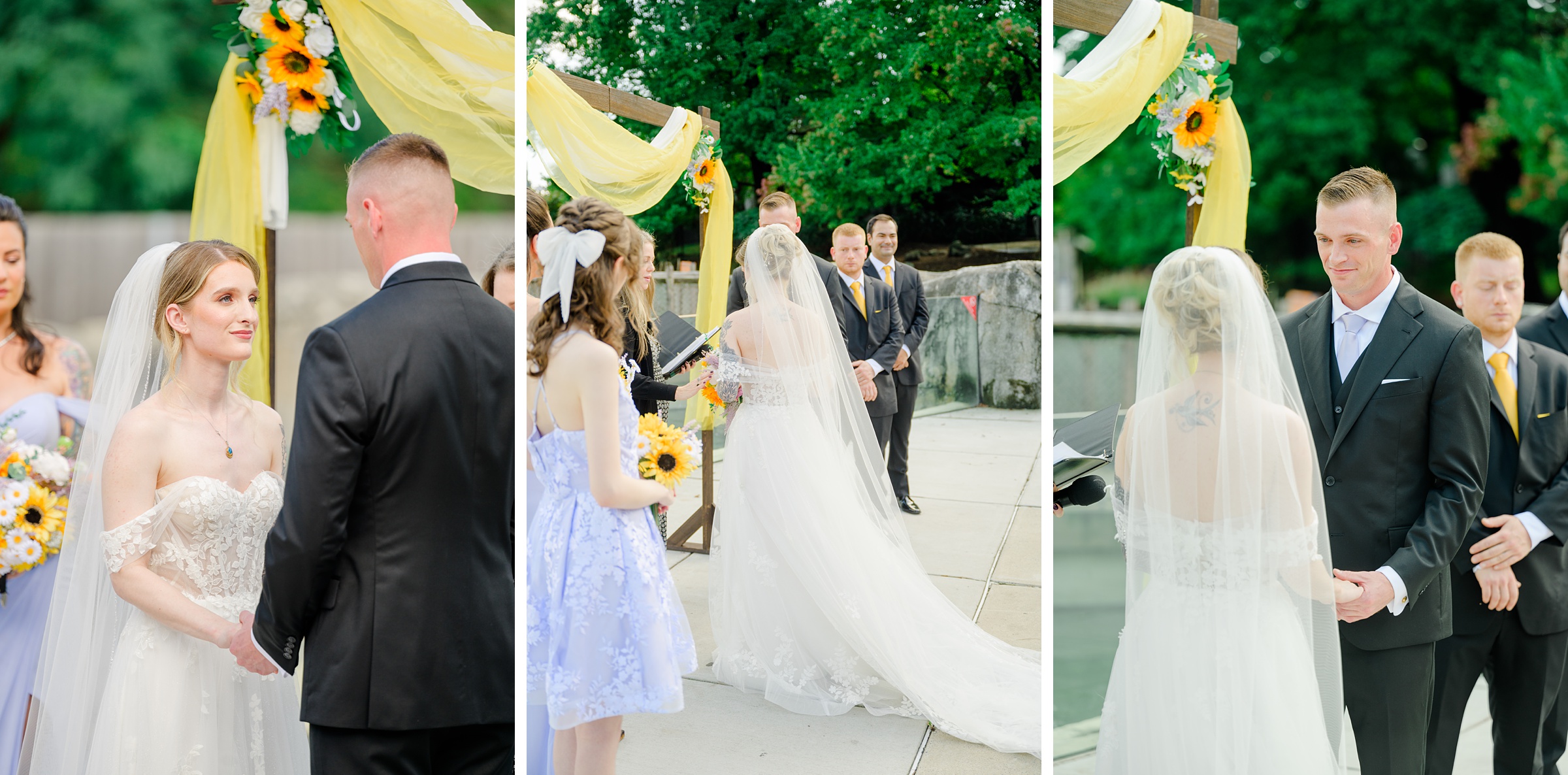 Wedding Ceremony at the Maryland Zoo in Baltimore, MD photographed by Baltimore Wedding Photographer Cait Kramer