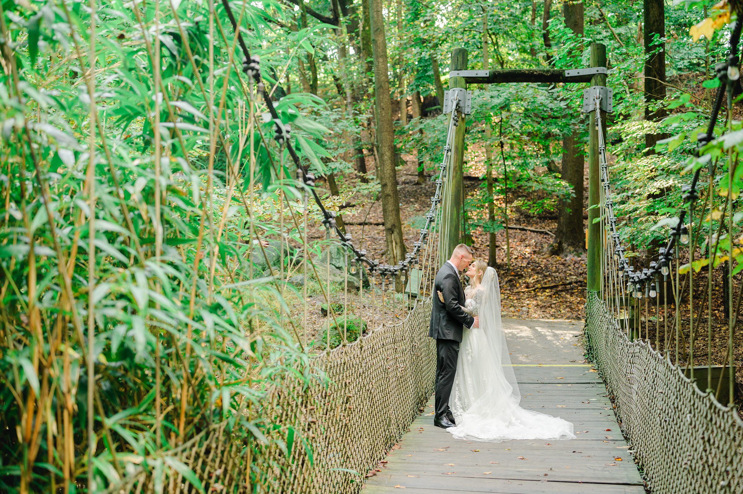 Wedding Portraits at the Maryland Zoo in Baltimore, MD photographed by Baltimore Wedding Photographer Cait Kramer