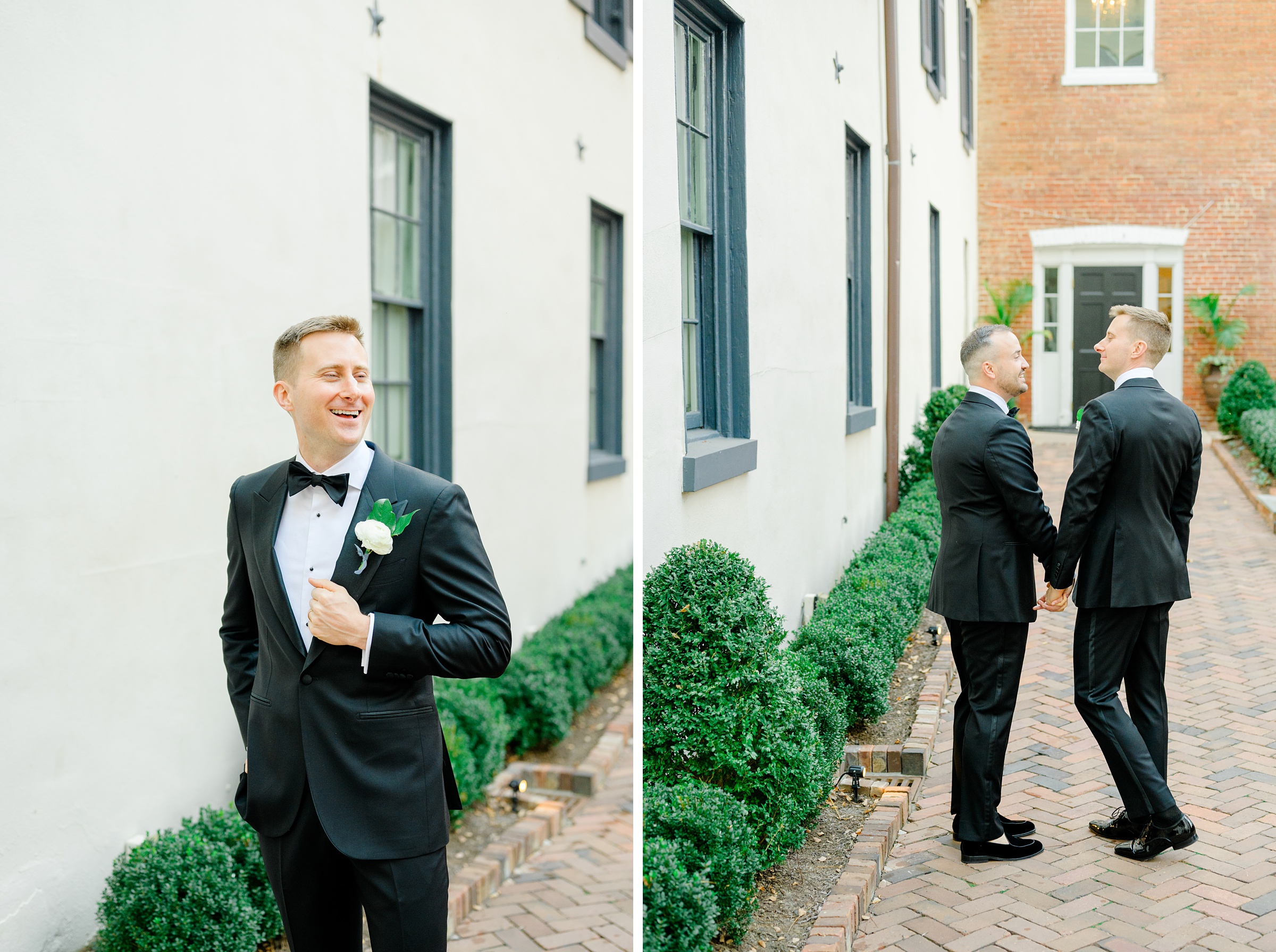 Newlywed portraits at the Decatur House in Washington, D.C. photographed by Cait Kramer Photography