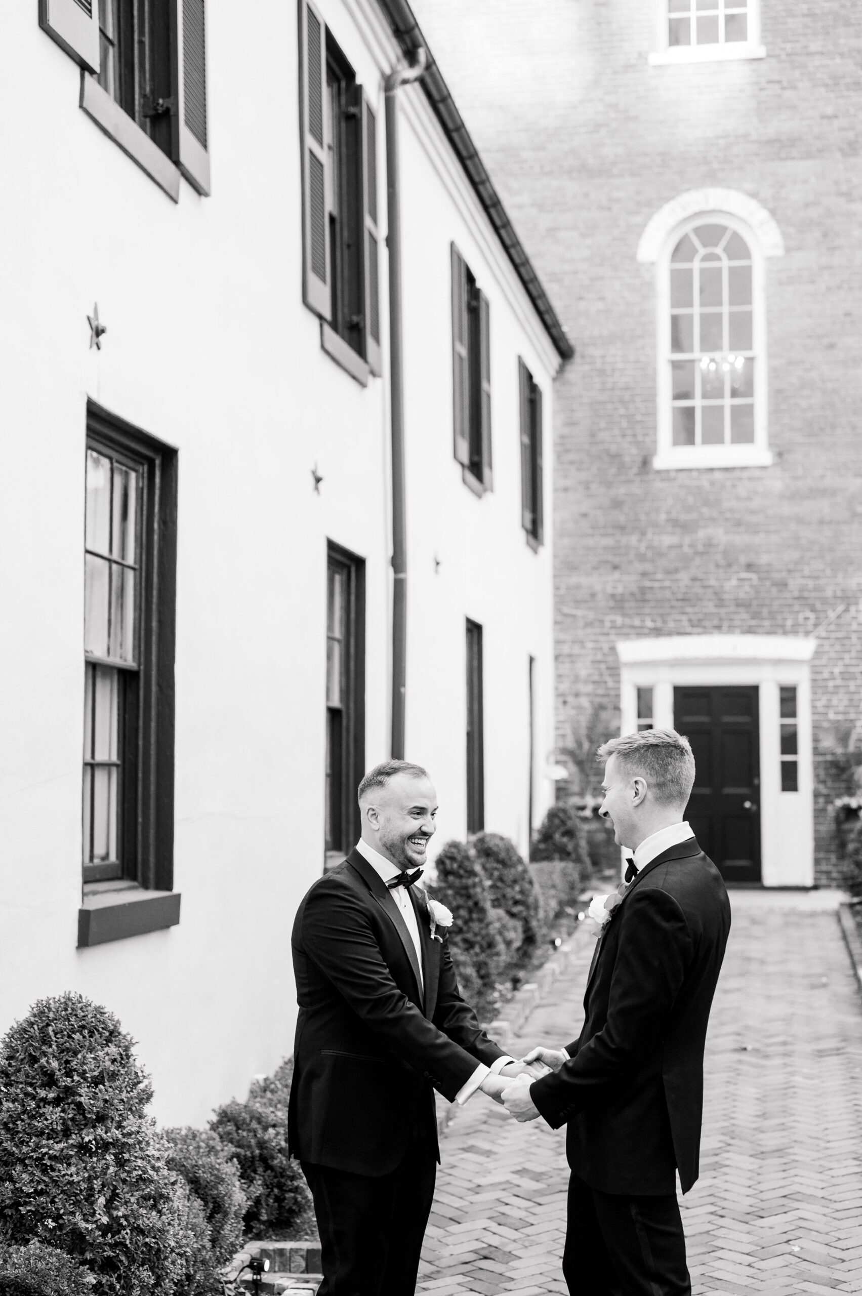 Newlywed portraits at the Decatur House in Washington, D.C. photographed by Cait Kramer Photography