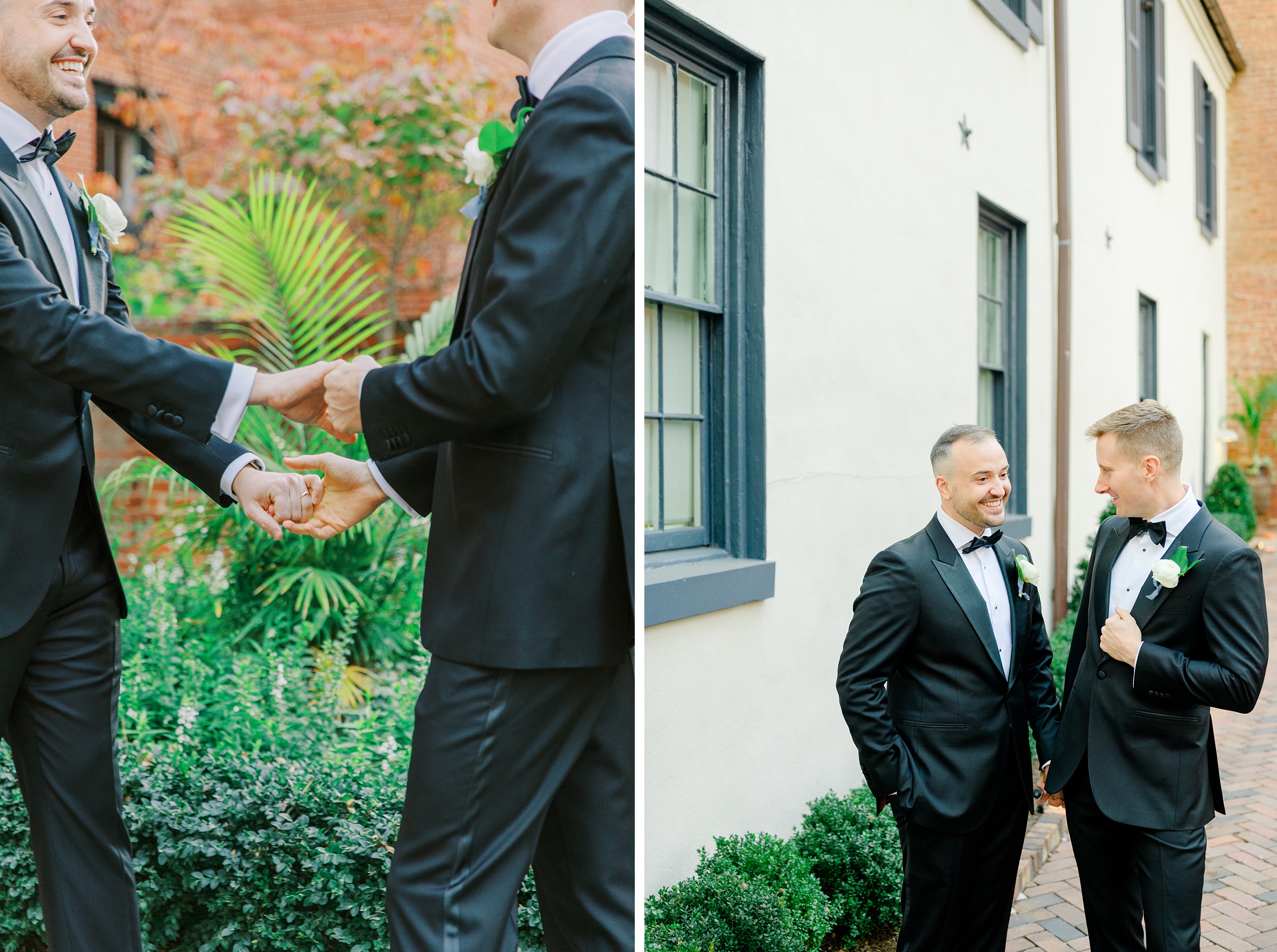 Newlywed portraits at the Decatur House in Washington, D.C. photographed by Cait Kramer Photography