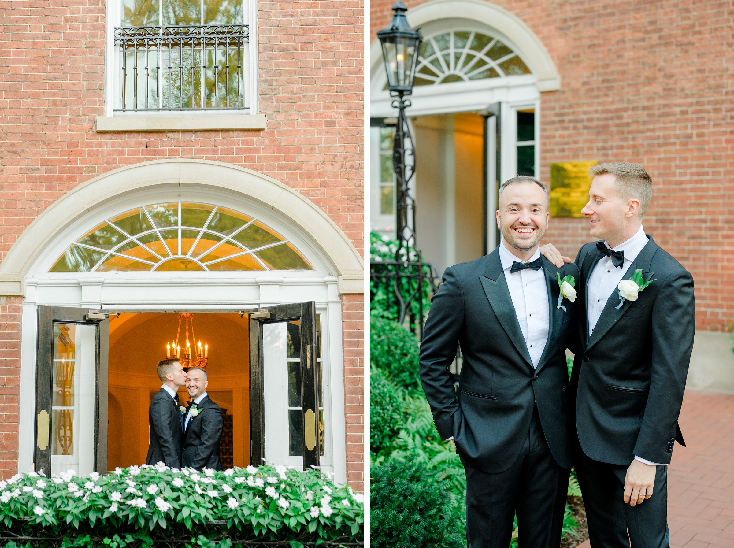 Newlywed portraits at the Decatur House in Washington, D.C. photographed by Cait Kramer Photography
