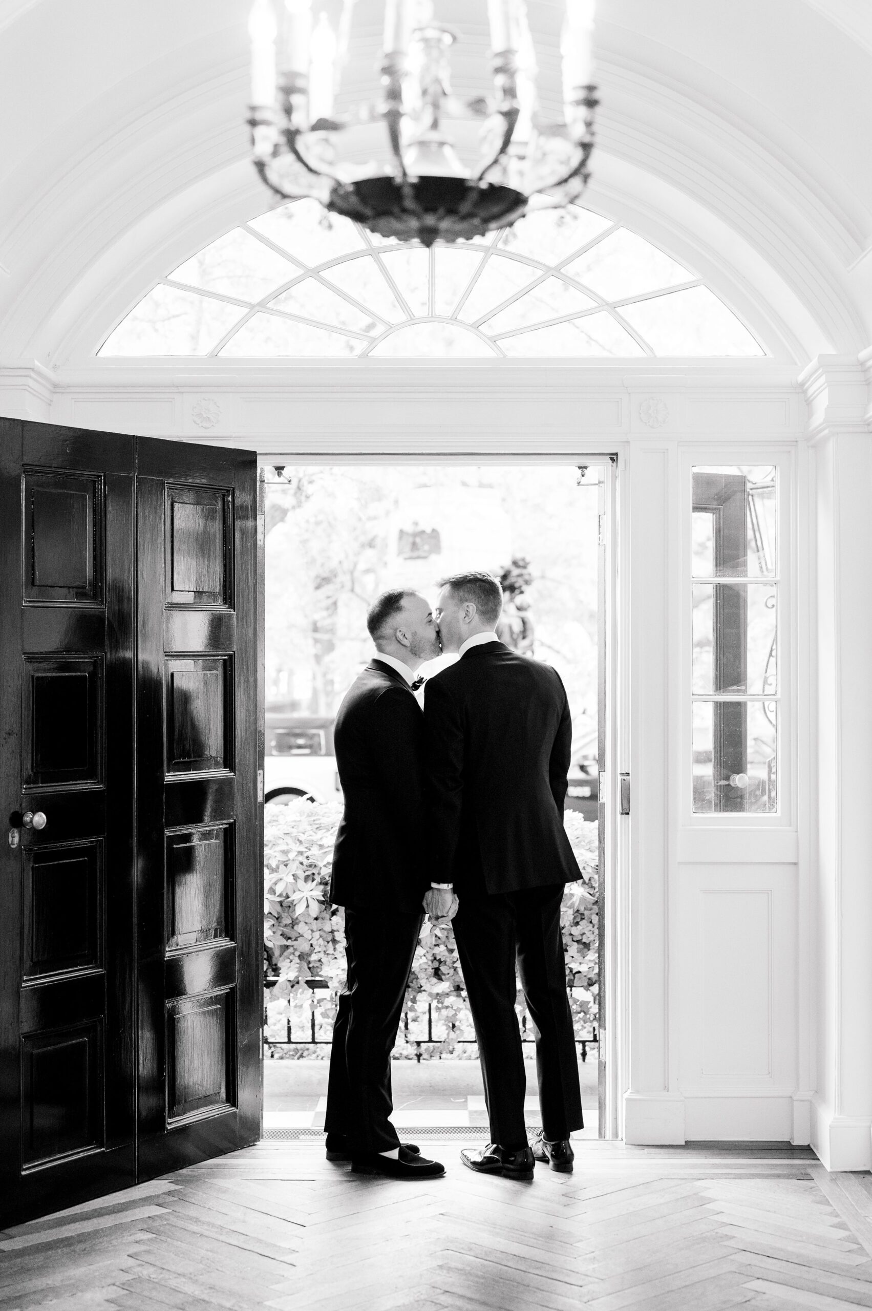 Newlywed portraits at the Decatur House in Washington, D.C. photographed by Cait Kramer Photography