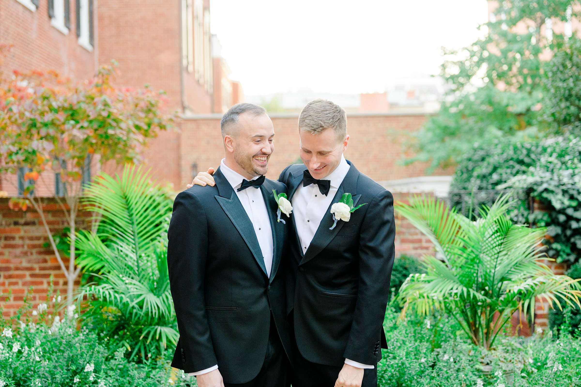 Newlywed portraits at the Decatur House in Washington, D.C. photographed by Cait Kramer Photography