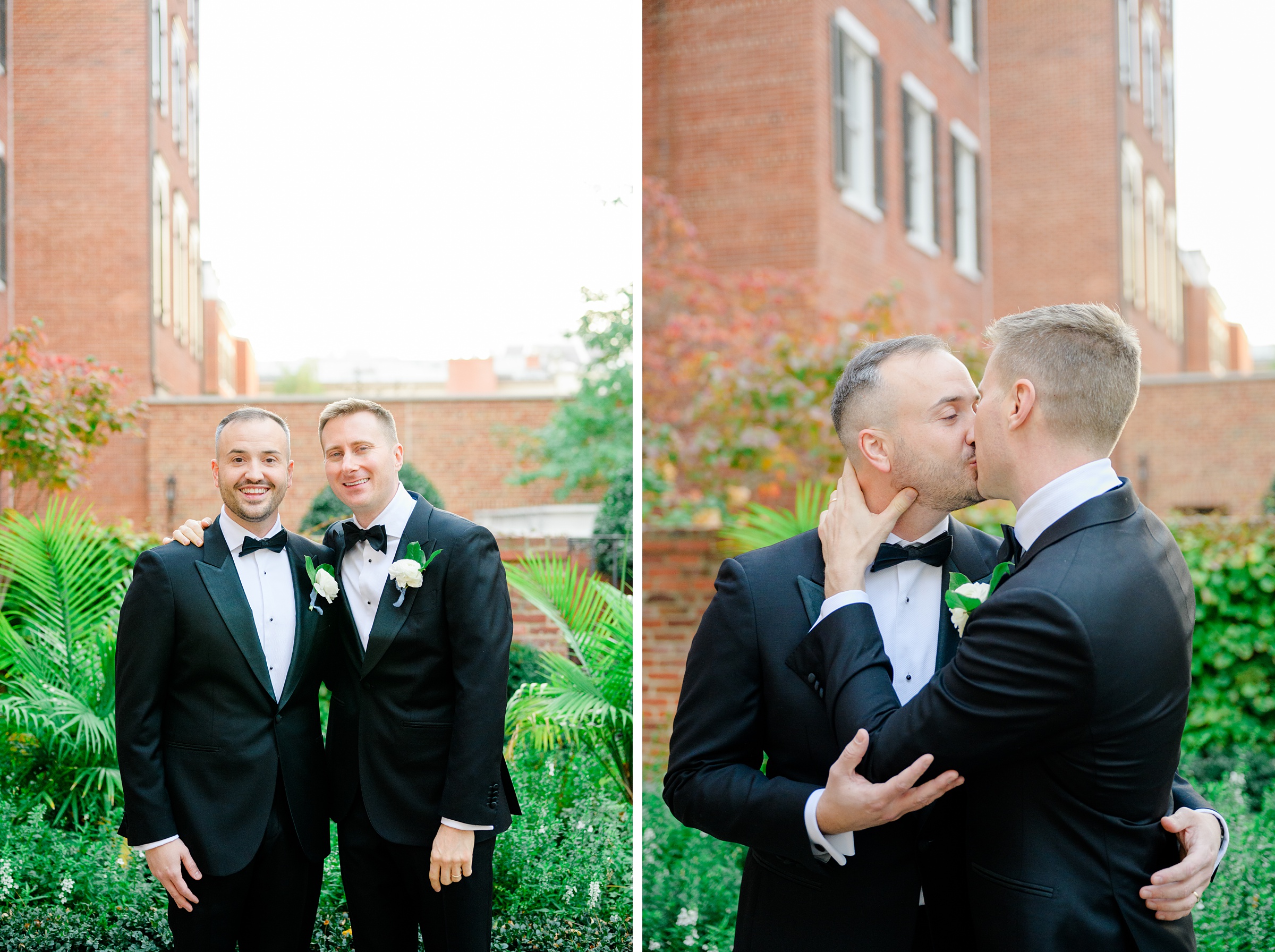 Newlywed portraits at the Decatur House in Washington, D.C. photographed by Cait Kramer Photography