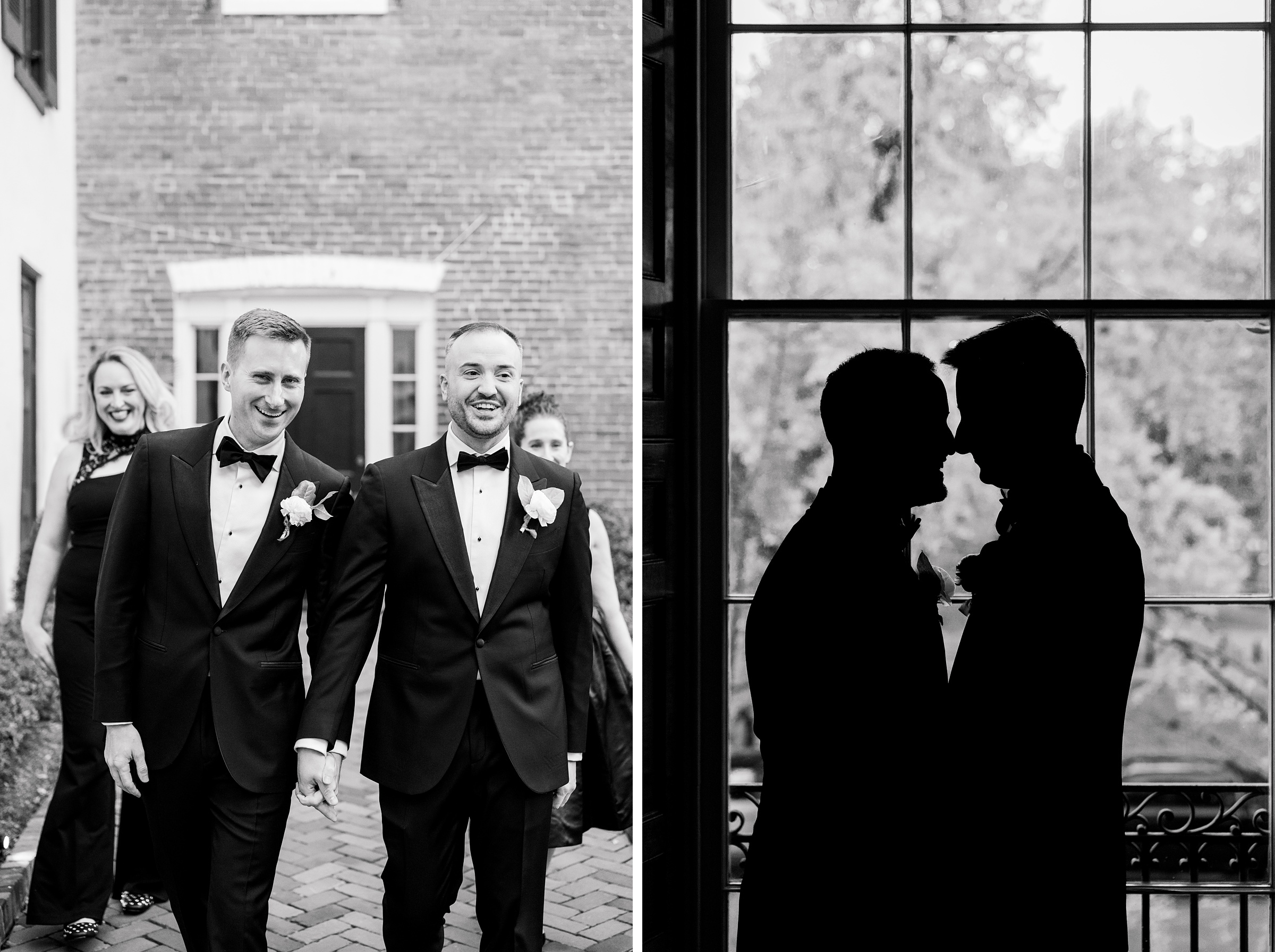 Newlywed portraits at the Decatur House in Washington, D.C. photographed by Cait Kramer Photography