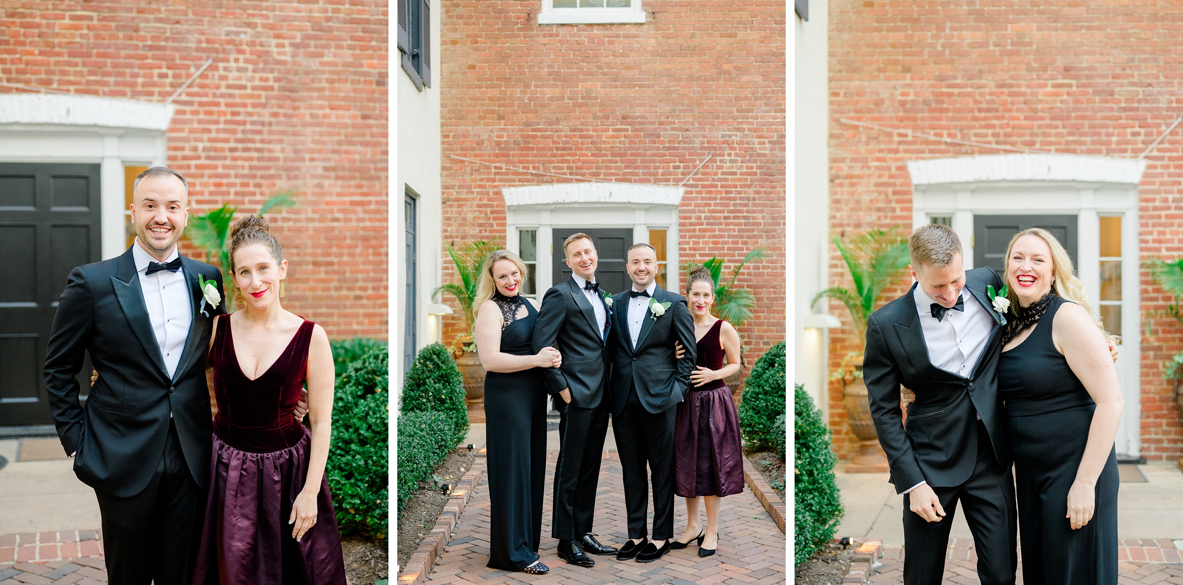 Newlywed portraits at the Decatur House in Washington, D.C. photographed by Cait Kramer Photography