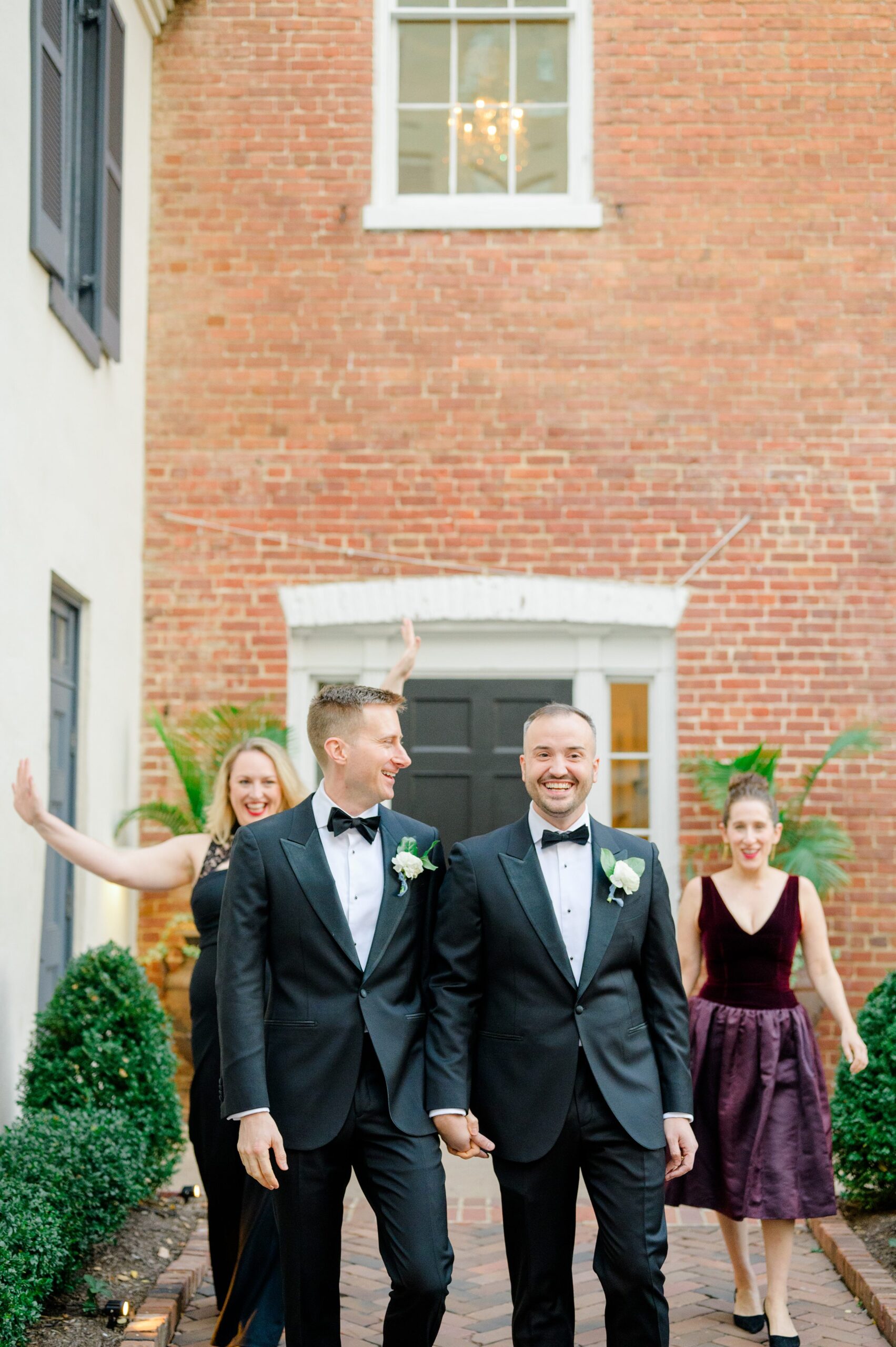 Newlywed portraits at the Decatur House in Washington, D.C. photographed by Cait Kramer Photography