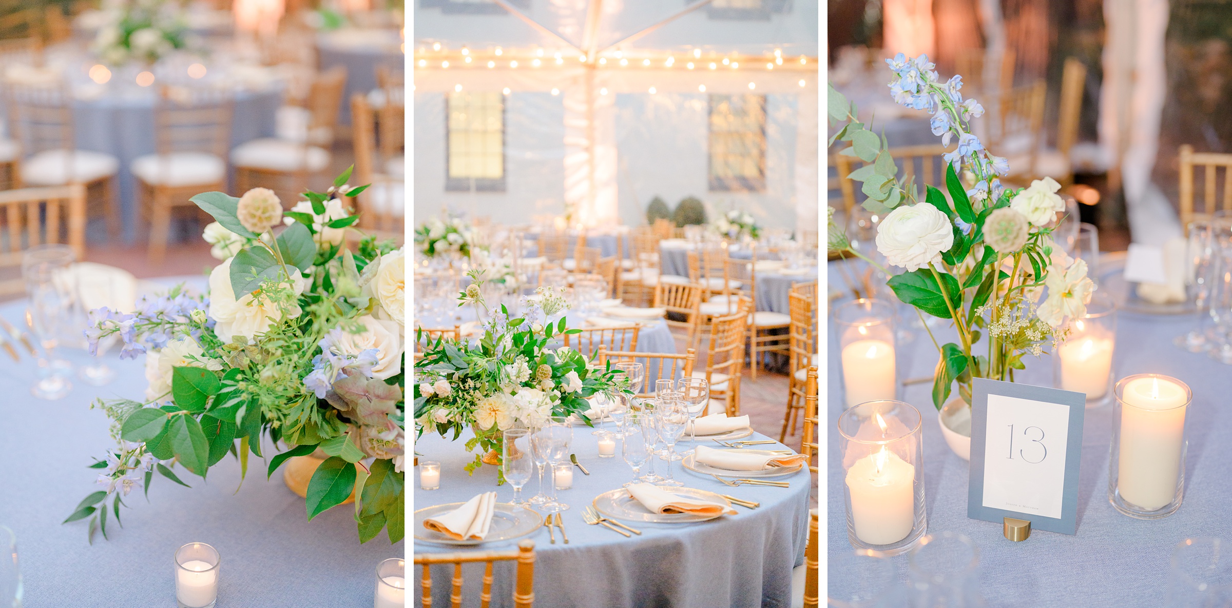 Wedding reception details at the Decatur House in Washington, D.C. photographed by Cait Kramer Photography