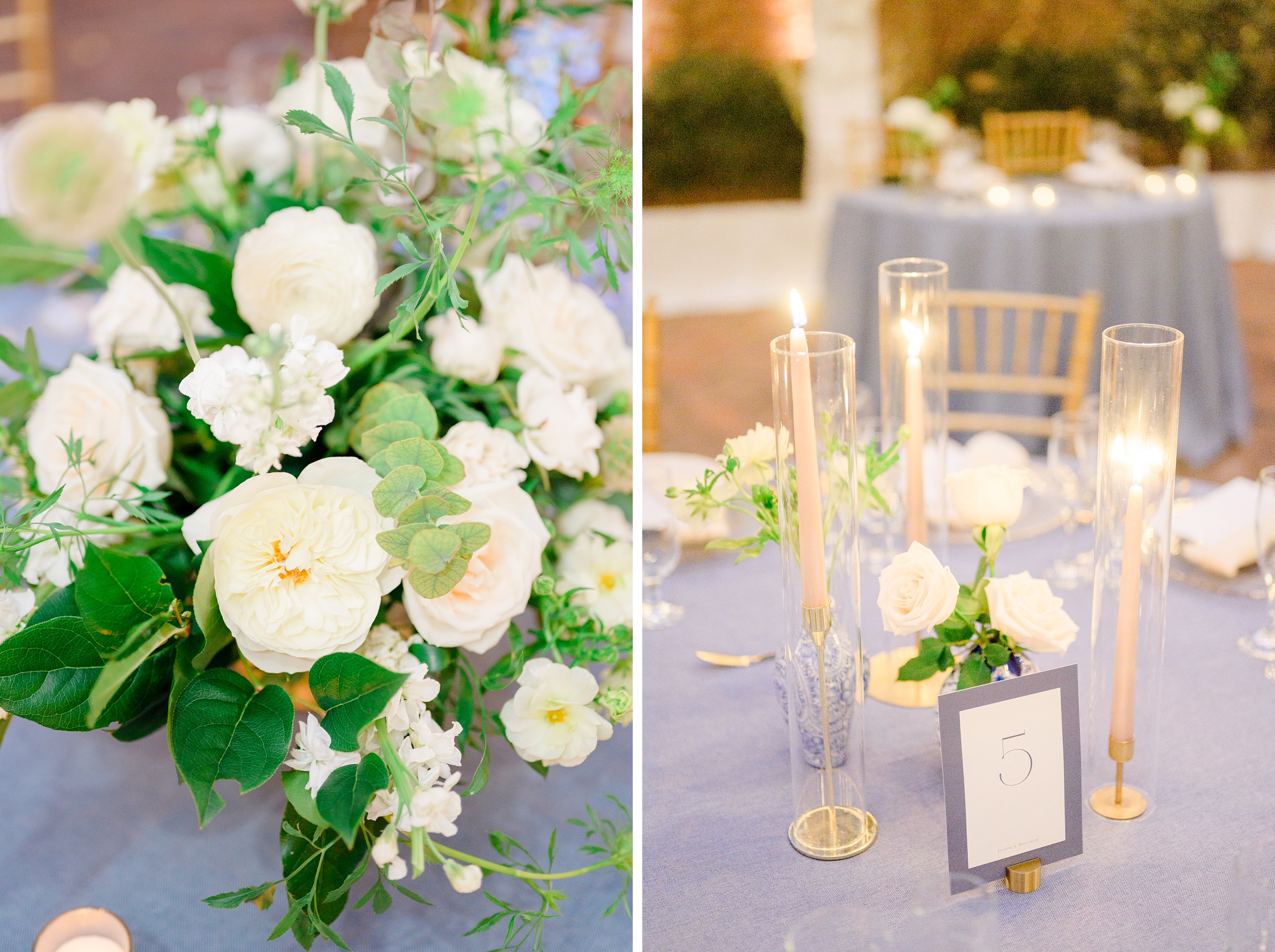 Wedding reception details at the Decatur House in Washington, D.C. photographed by Cait Kramer Photography