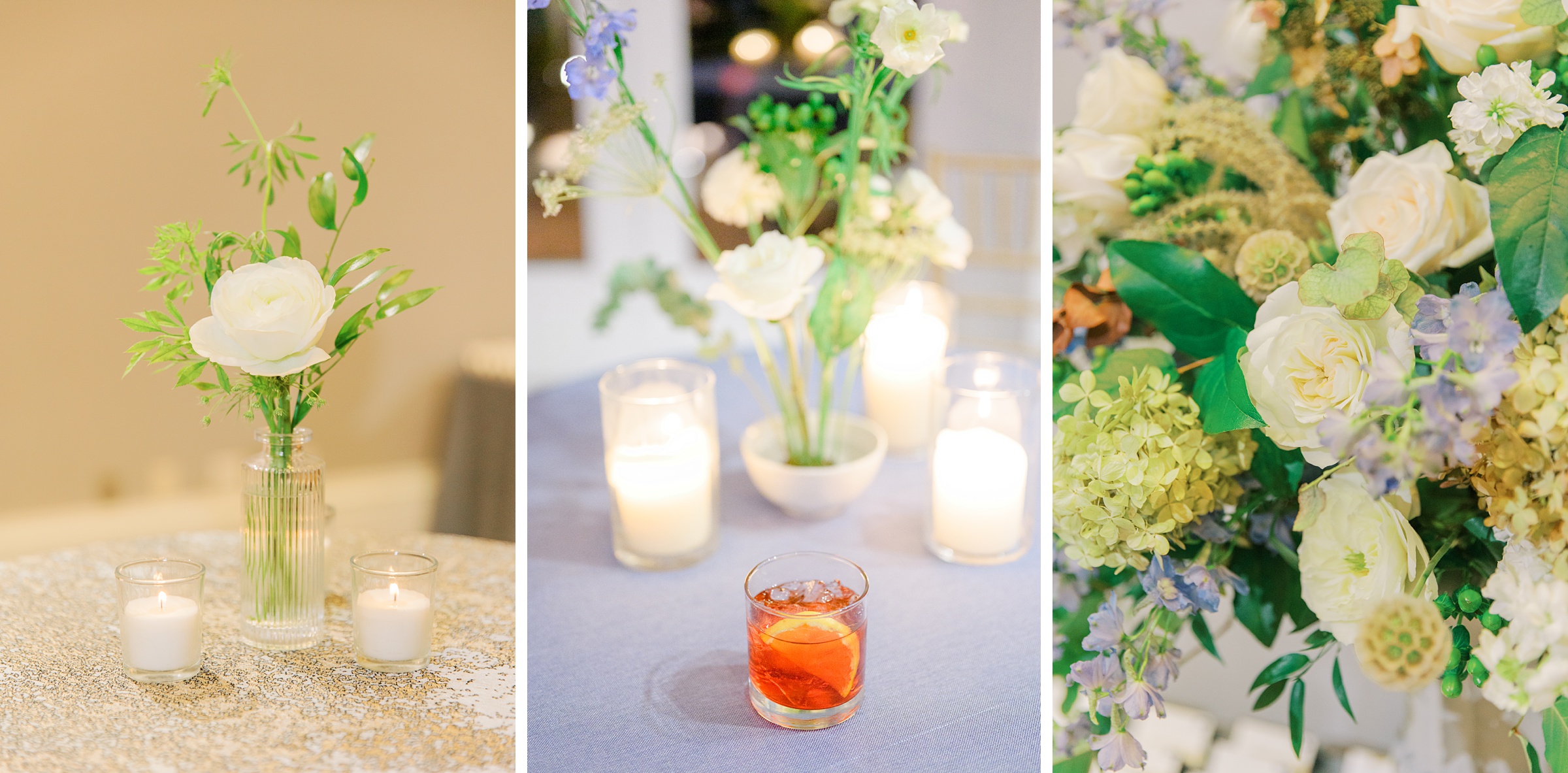 Wedding reception details at the Decatur House in Washington, D.C. photographed by Cait Kramer Photography