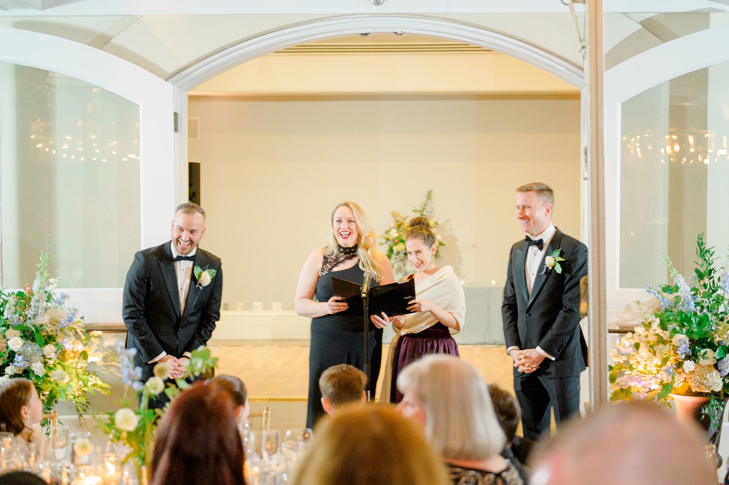 Wedding ceremony at the Decatur House in Washington, D.C. photographed by Cait Kramer Photography