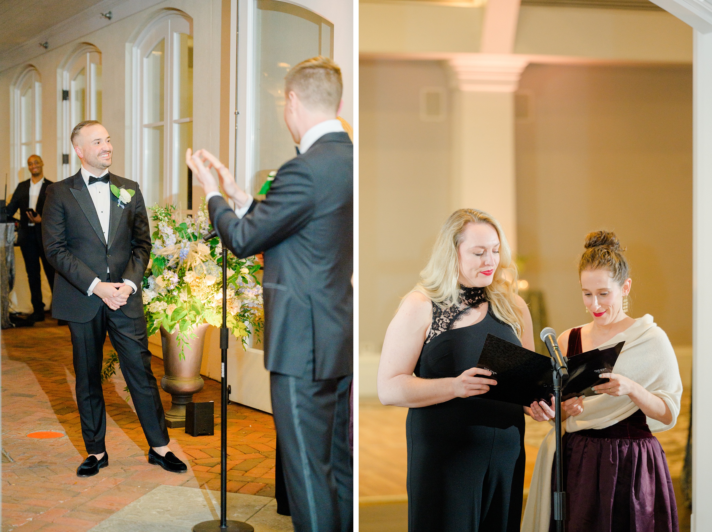 Wedding ceremony at the Decatur House in Washington, D.C. photographed by Cait Kramer Photography