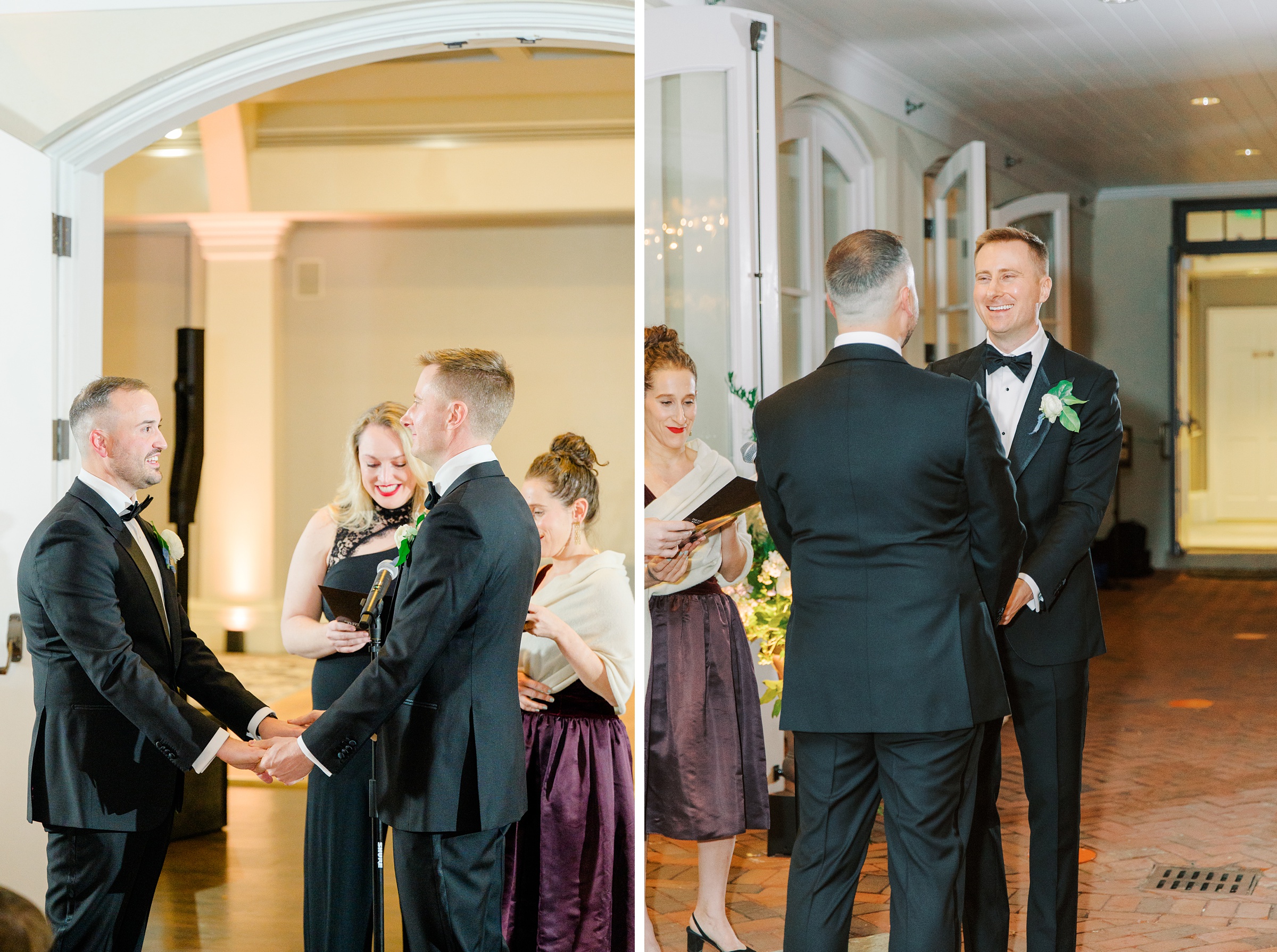 Wedding ceremony at the Decatur House in Washington, D.C. photographed by Cait Kramer Photography