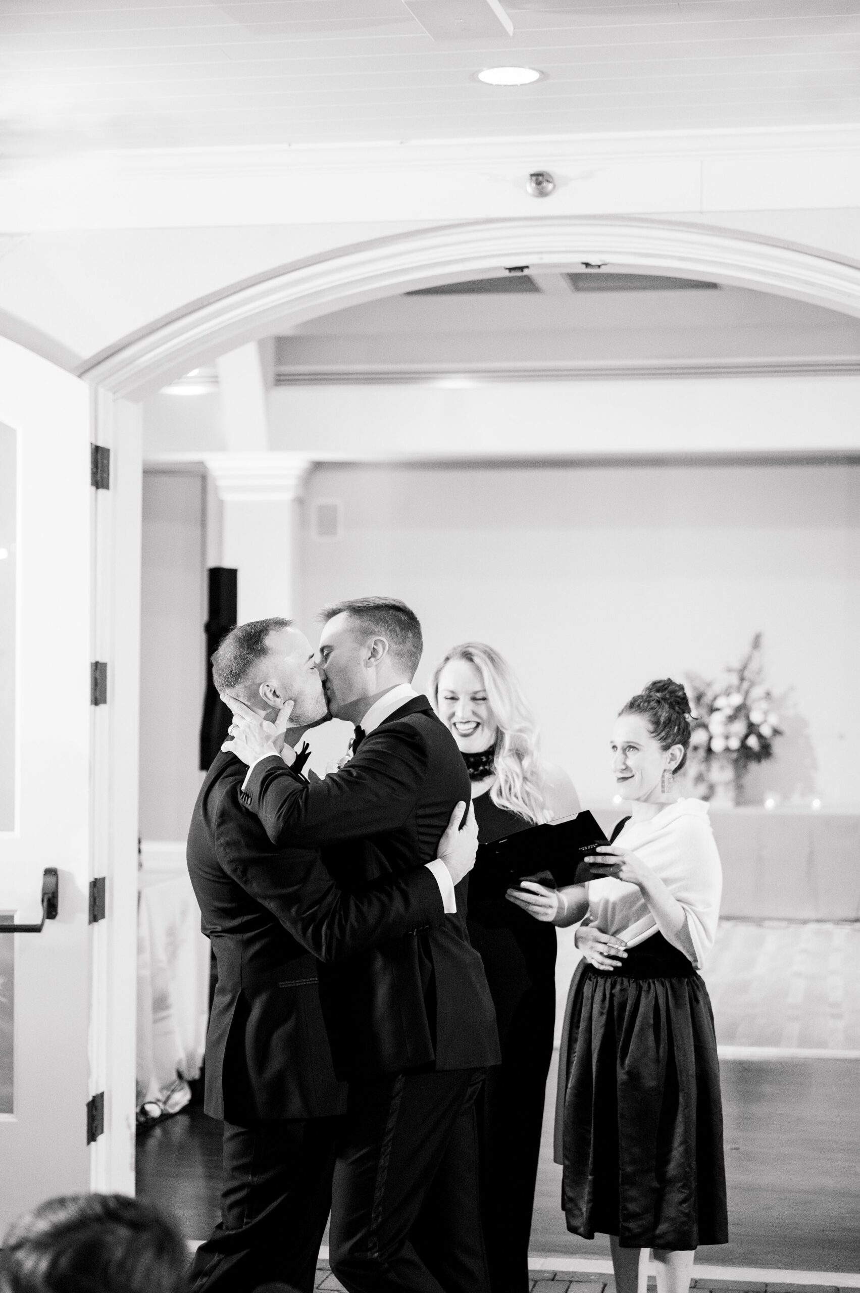 Wedding ceremony at the Decatur House in Washington, D.C. photographed by Cait Kramer Photography