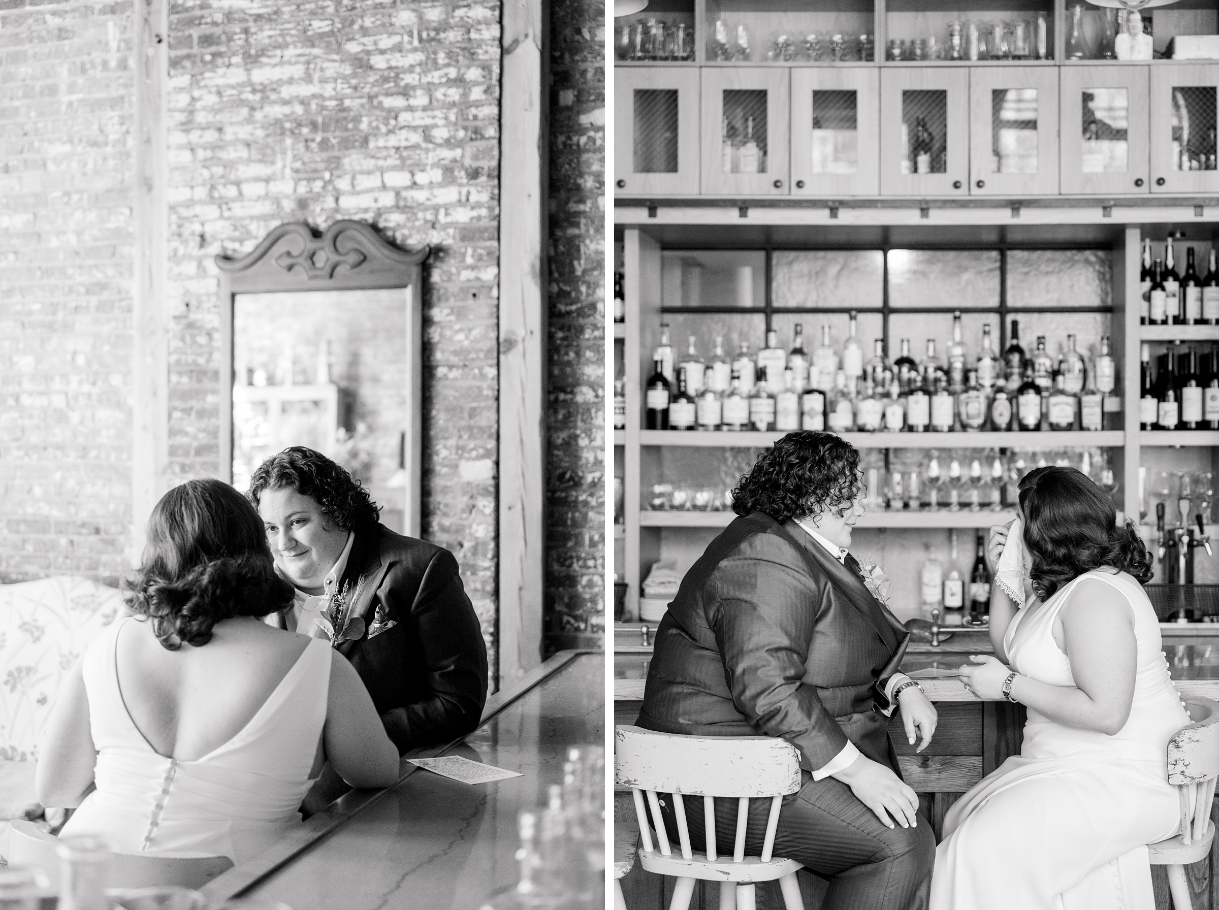 First look portraits at Woodberry Kitchen wedding photographed by Baltimore Wedding Photographer Cait Kramer