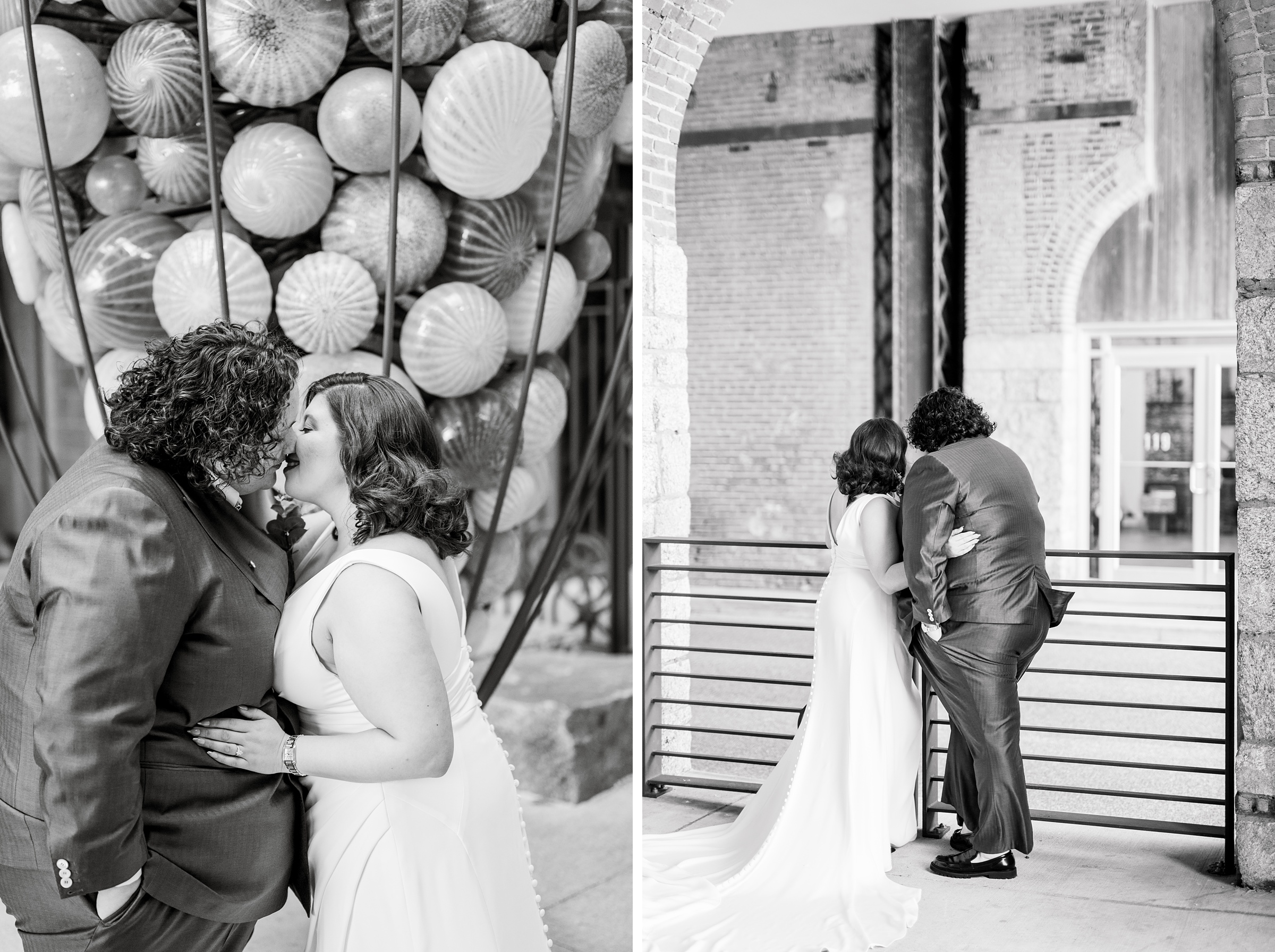 Newlywed portraits at Woodberry Kitchen wedding photographed by Baltimore Wedding Photographer Cait Kramer