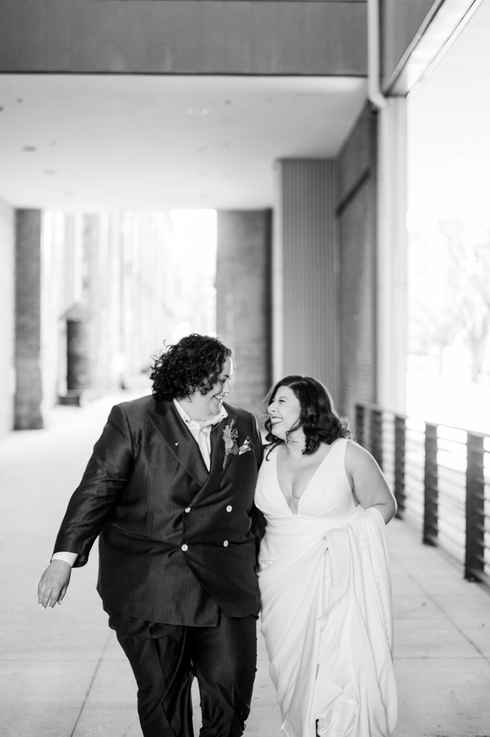 Newlywed portraits at Woodberry Kitchen wedding photographed by Baltimore Wedding Photographer Cait Kramer