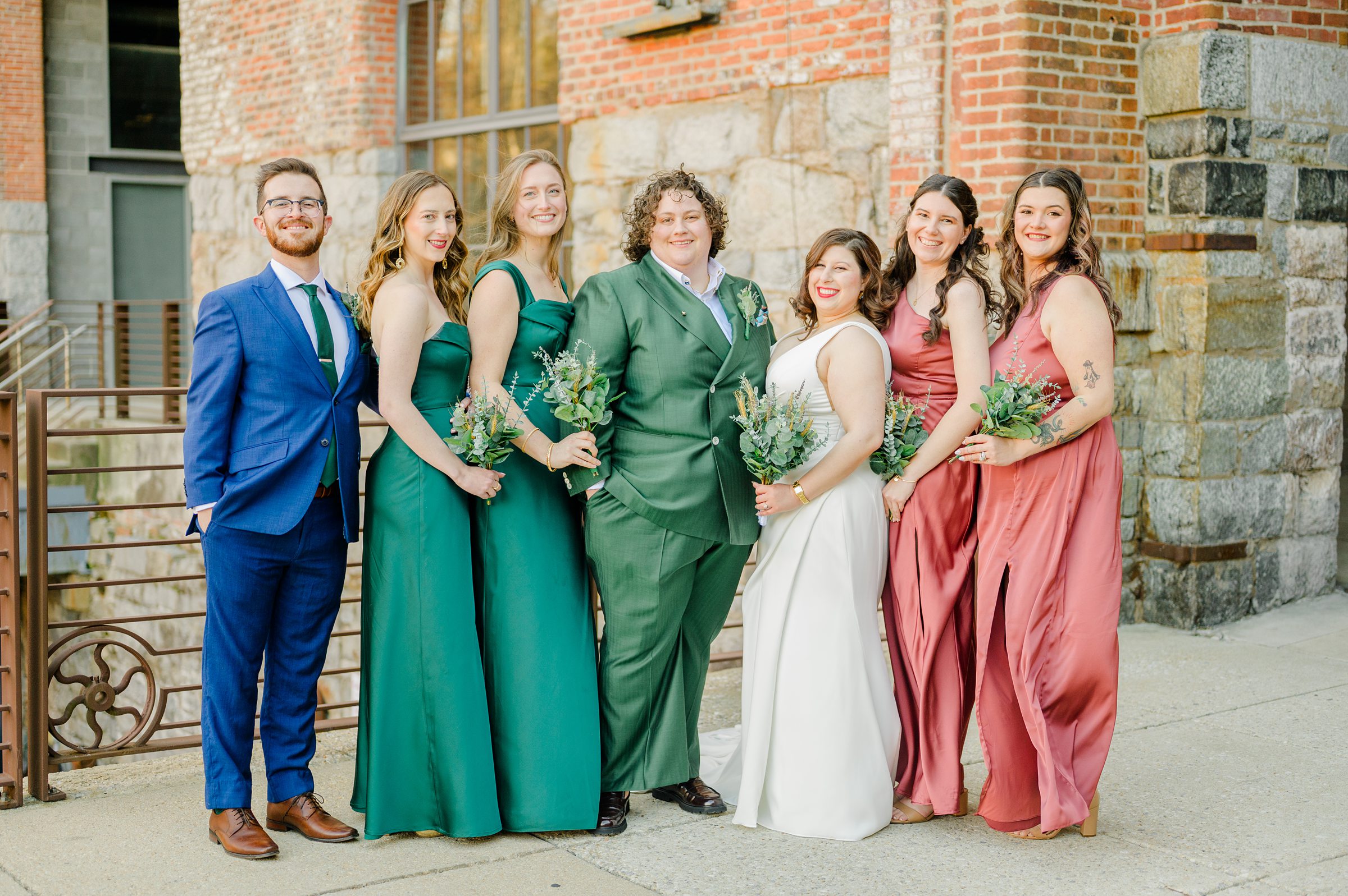 Wedding Party portraits at Woodberry Kitchen photographed by Baltimore Wedding Photographer Cait Kramer