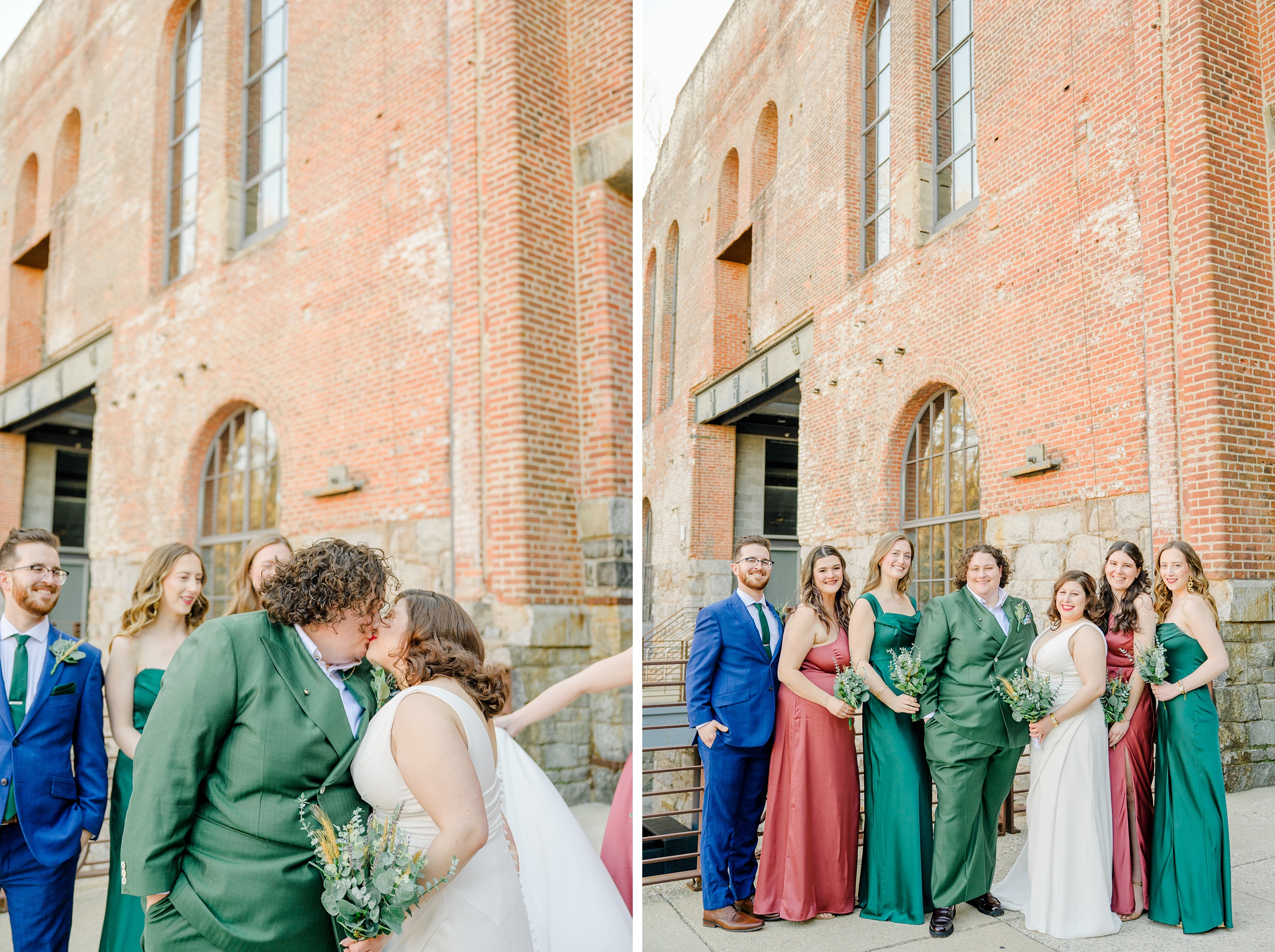 Wedding Party portraits at Woodberry Kitchen photographed by Baltimore Wedding Photographer Cait Kramer