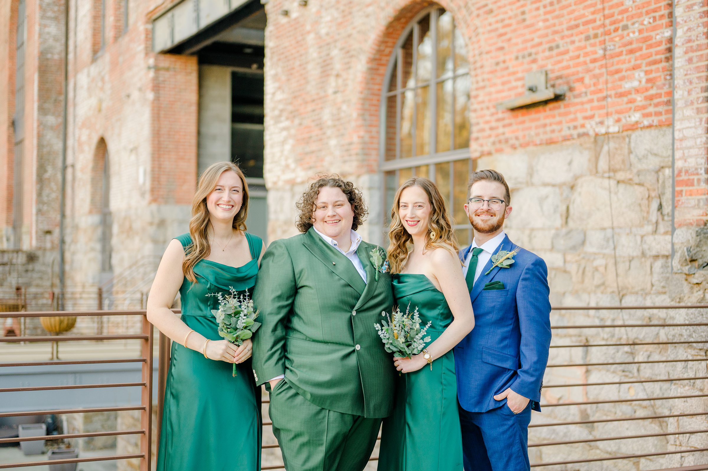 Wedding Party portraits at Woodberry Kitchen photographed by Baltimore Wedding Photographer Cait Kramer