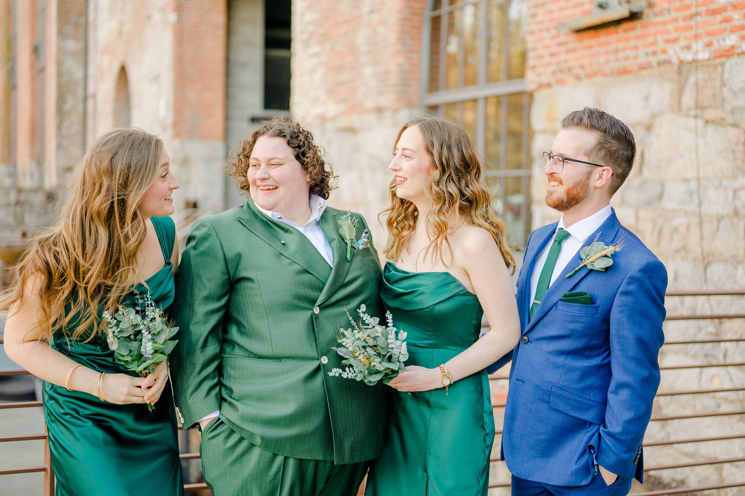 Wedding Party portraits at Woodberry Kitchen photographed by Baltimore Wedding Photographer Cait Kramer