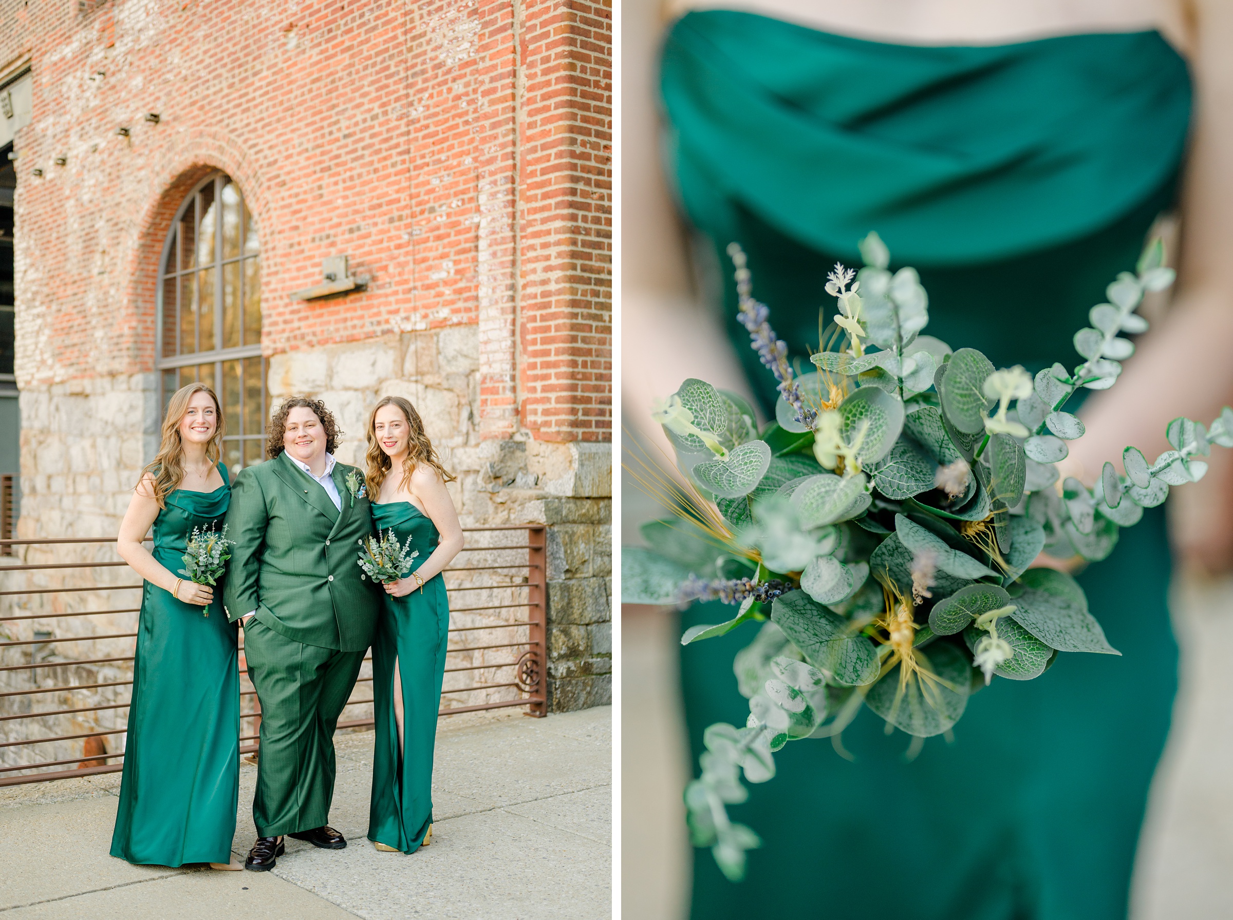 Wedding Party portraits at Woodberry Kitchen photographed by Baltimore Wedding Photographer Cait Kramer