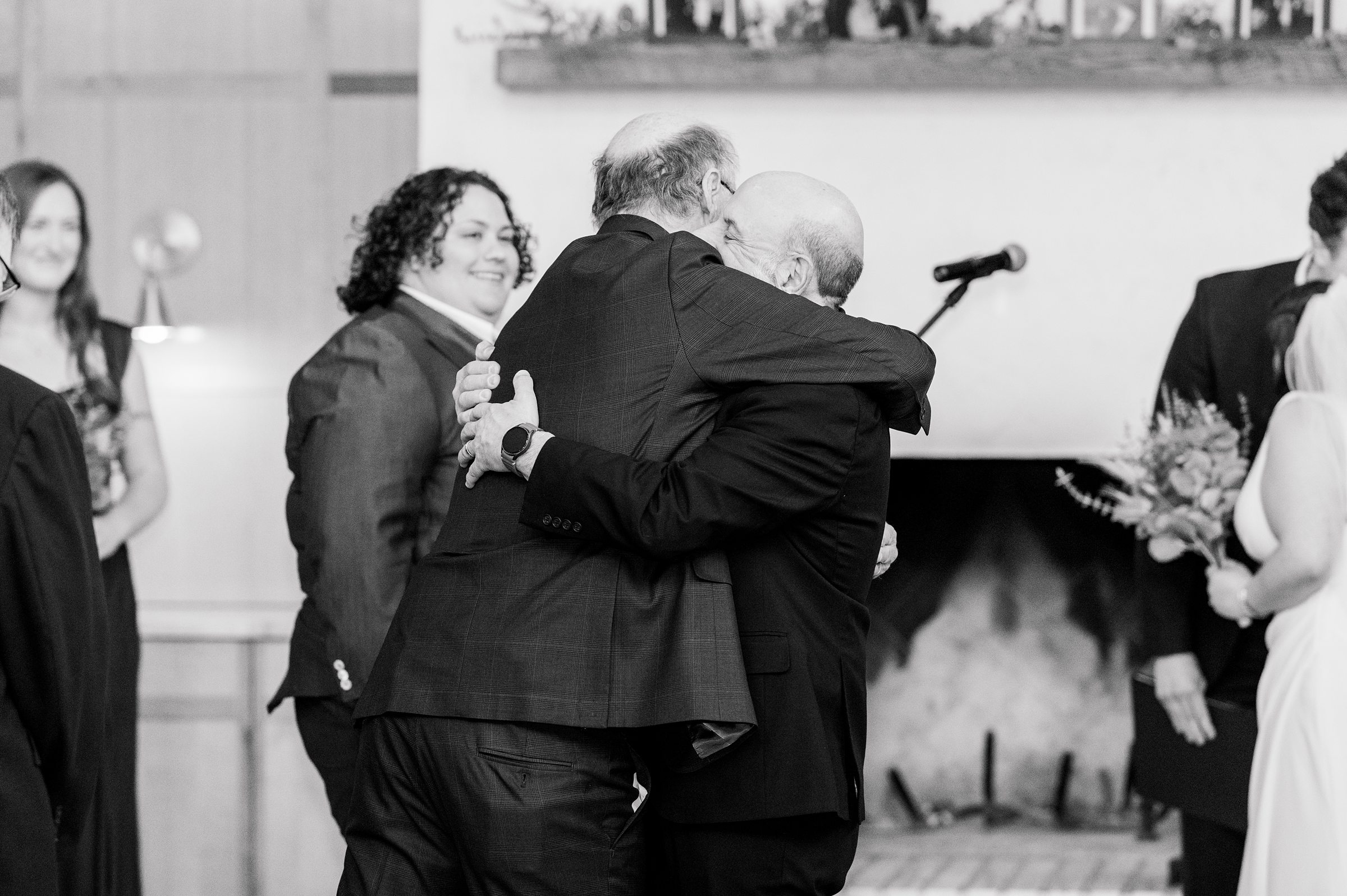 Wedding ceremony at Woodberry Kitchen photographed by Baltimore Wedding Photographer Cait Kramer