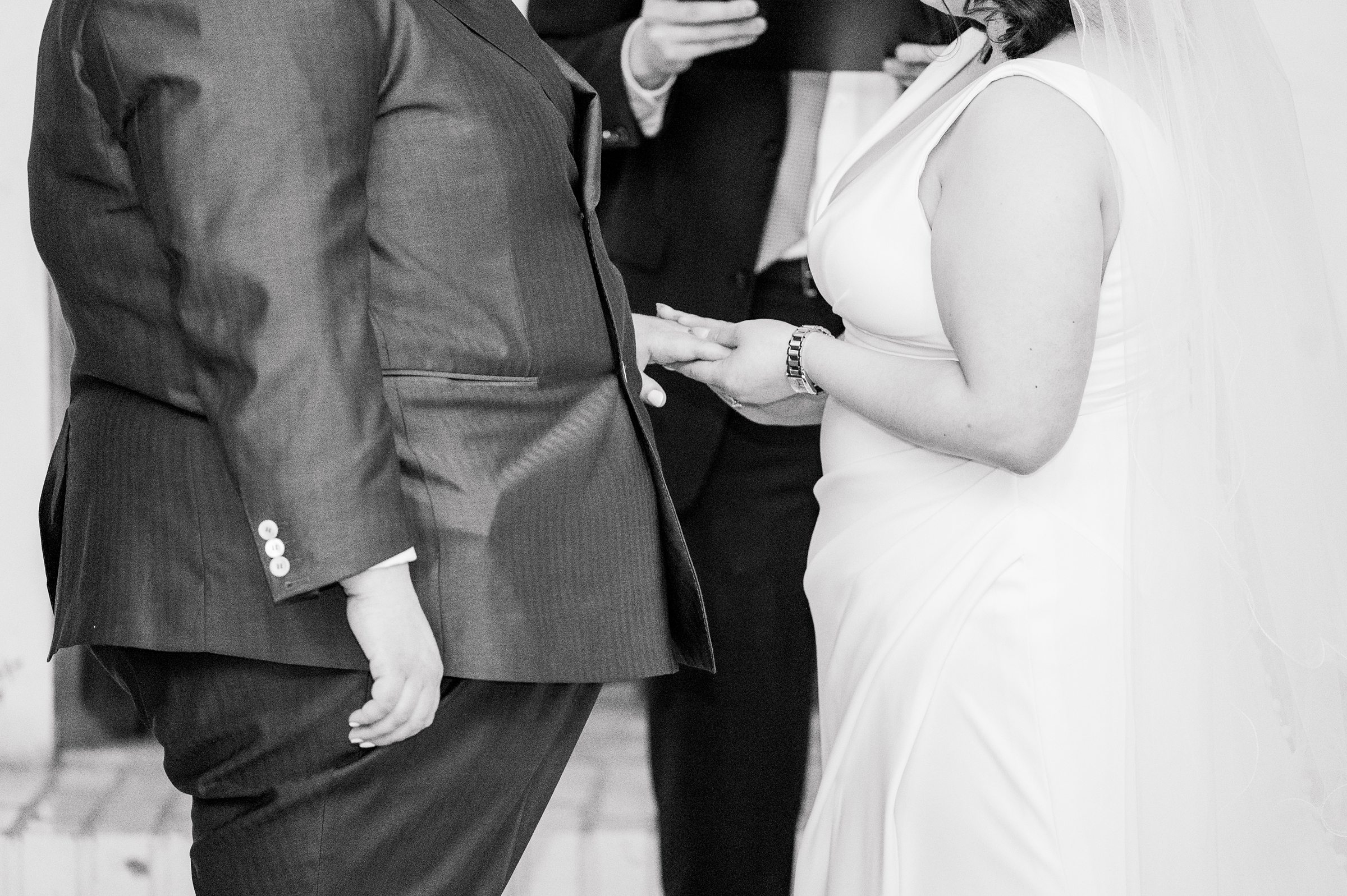 Wedding ceremony at Woodberry Kitchen photographed by Baltimore Wedding Photographer Cait Kramer