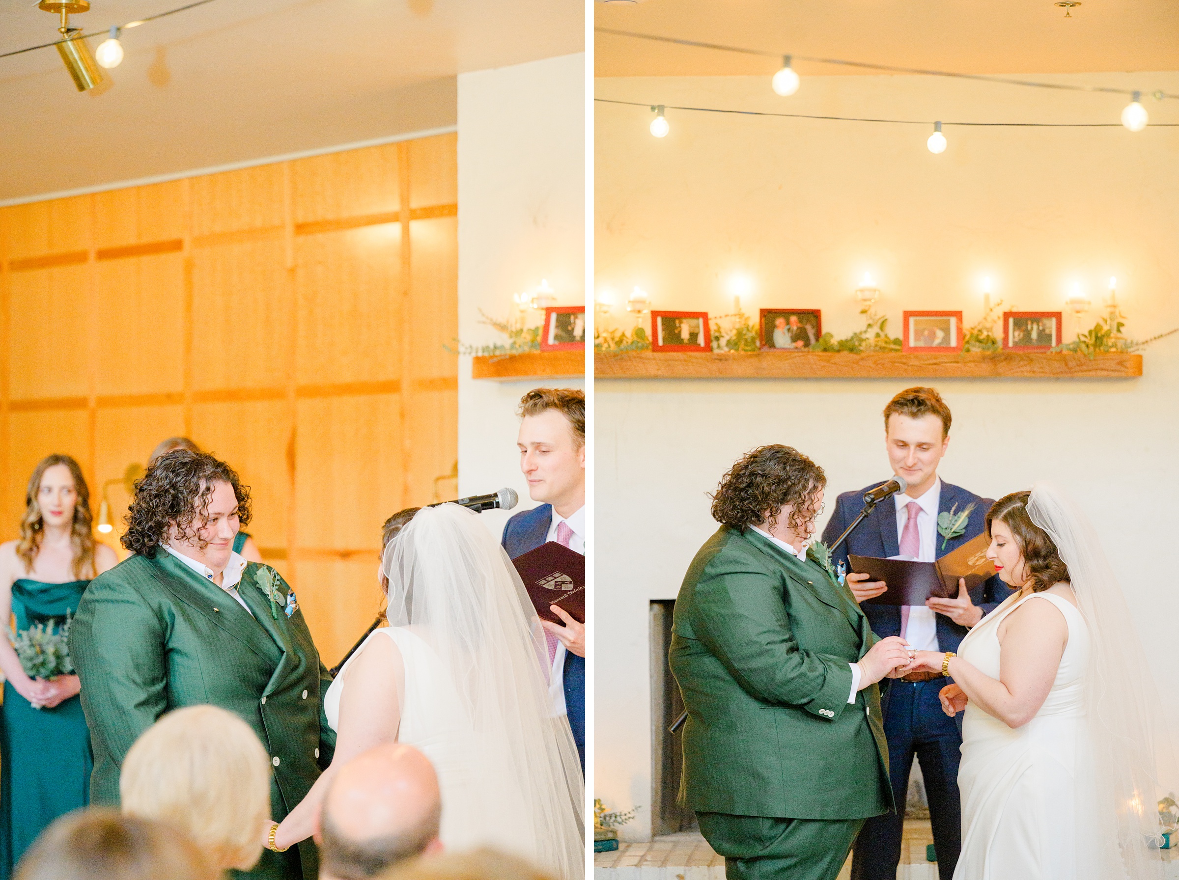 Wedding ceremony at Woodberry Kitchen photographed by Baltimore Wedding Photographer Cait Kramer