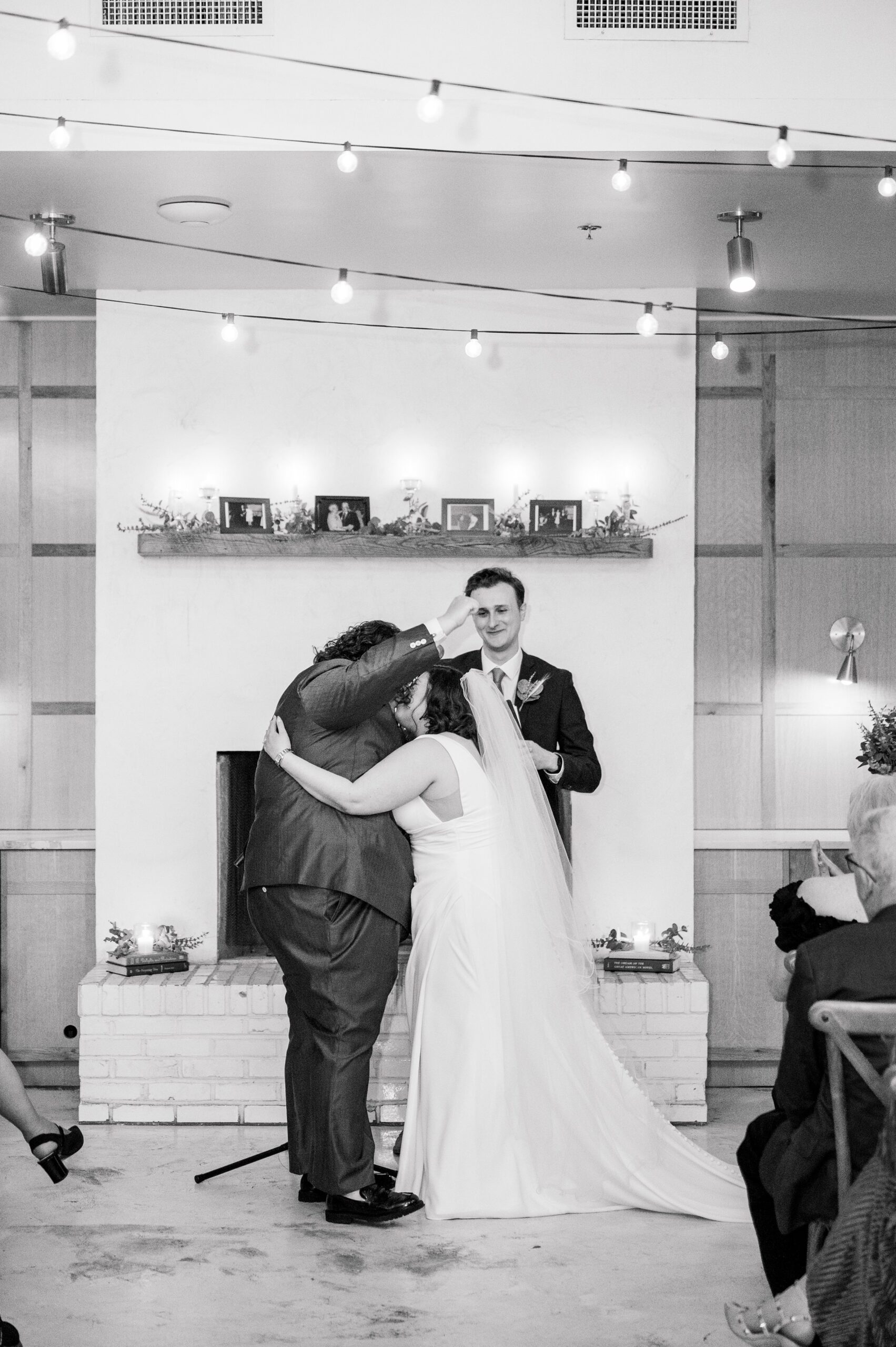 Wedding ceremony at Woodberry Kitchen photographed by Baltimore Wedding Photographer Cait Kramer