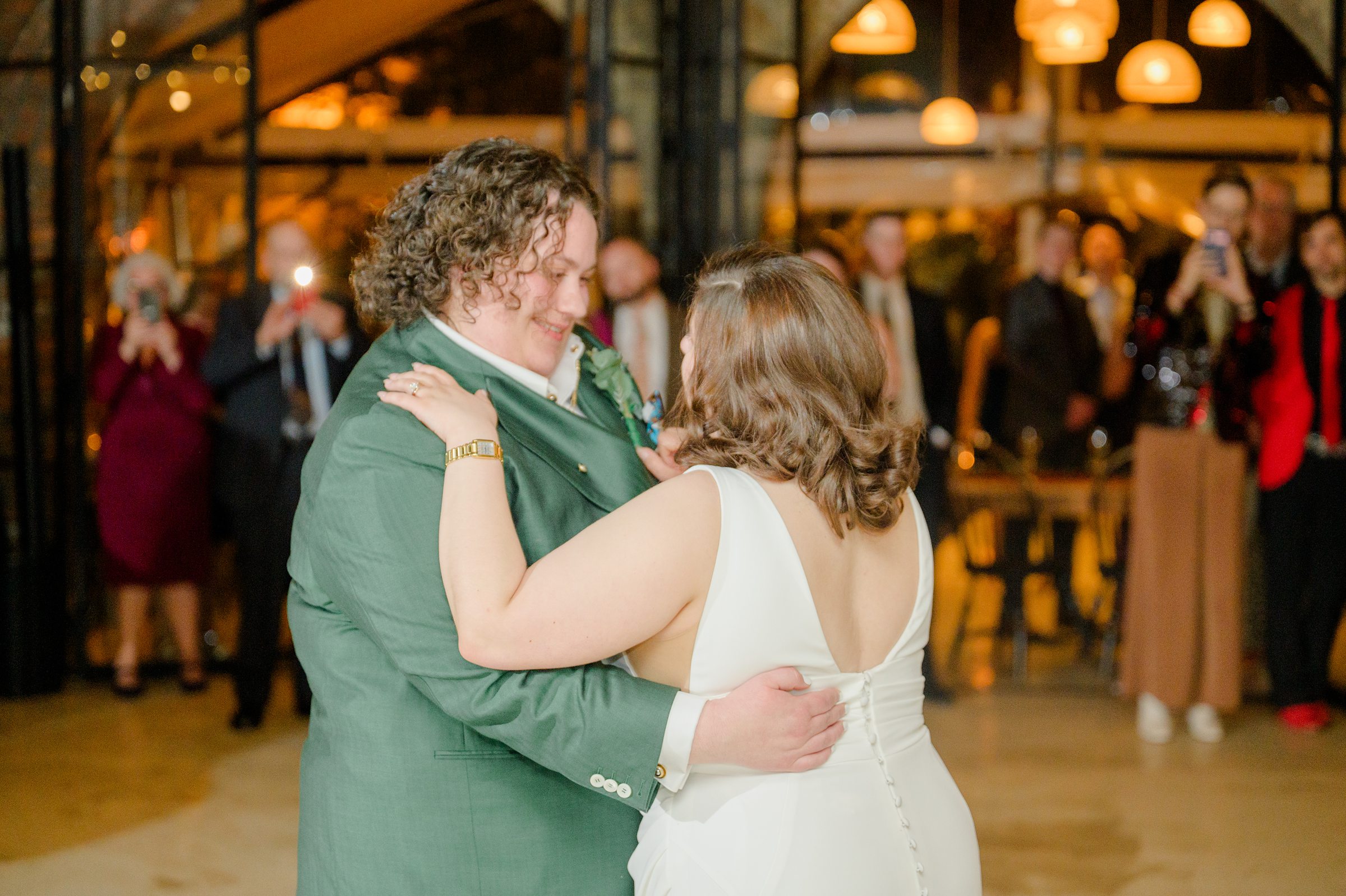 Wedding reception at Woodberry Kitchen photographed by Baltimore Wedding Photographer Cait Kramer