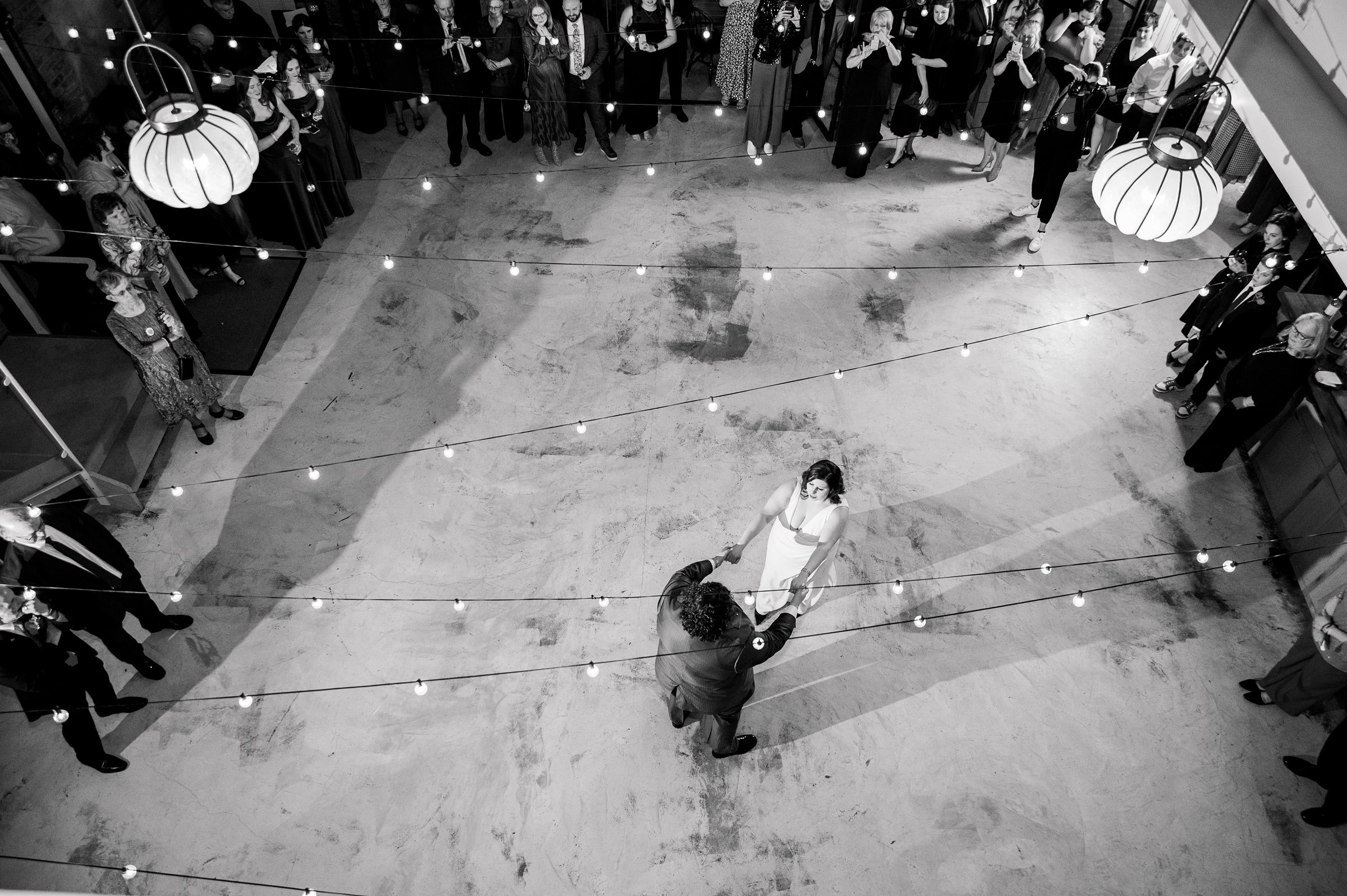Wedding reception at Woodberry Kitchen photographed by Baltimore Wedding Photographer Cait Kramer