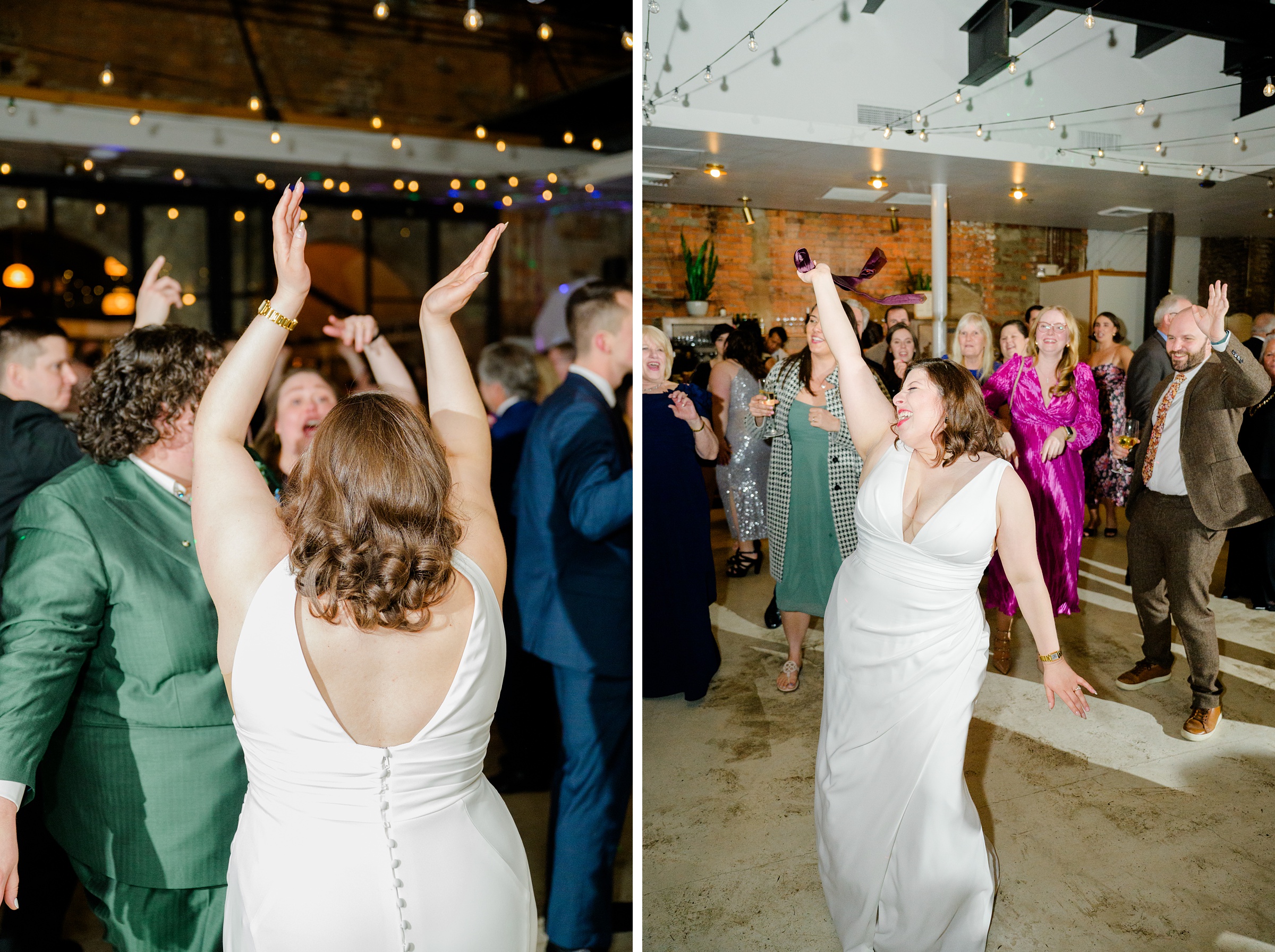Wedding reception at Woodberry Kitchen photographed by Baltimore Wedding Photographer Cait Kramer