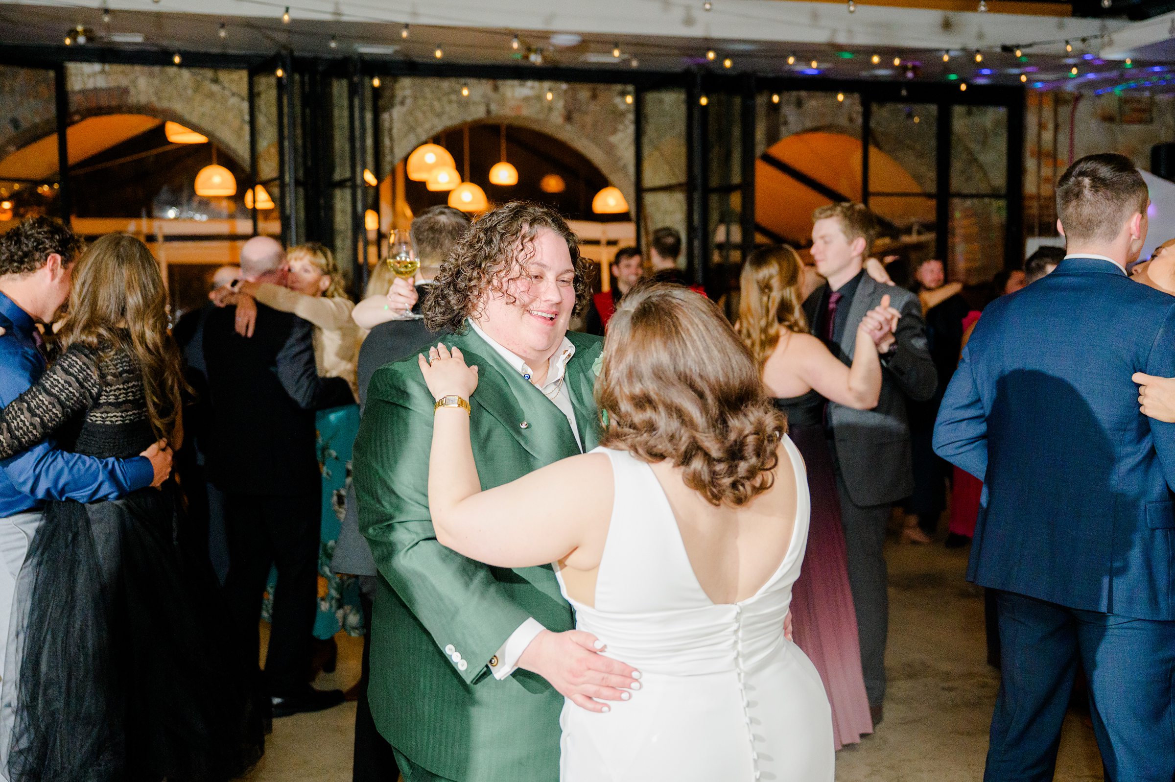 Wedding reception at Woodberry Kitchen photographed by Baltimore Wedding Photographer Cait Kramer