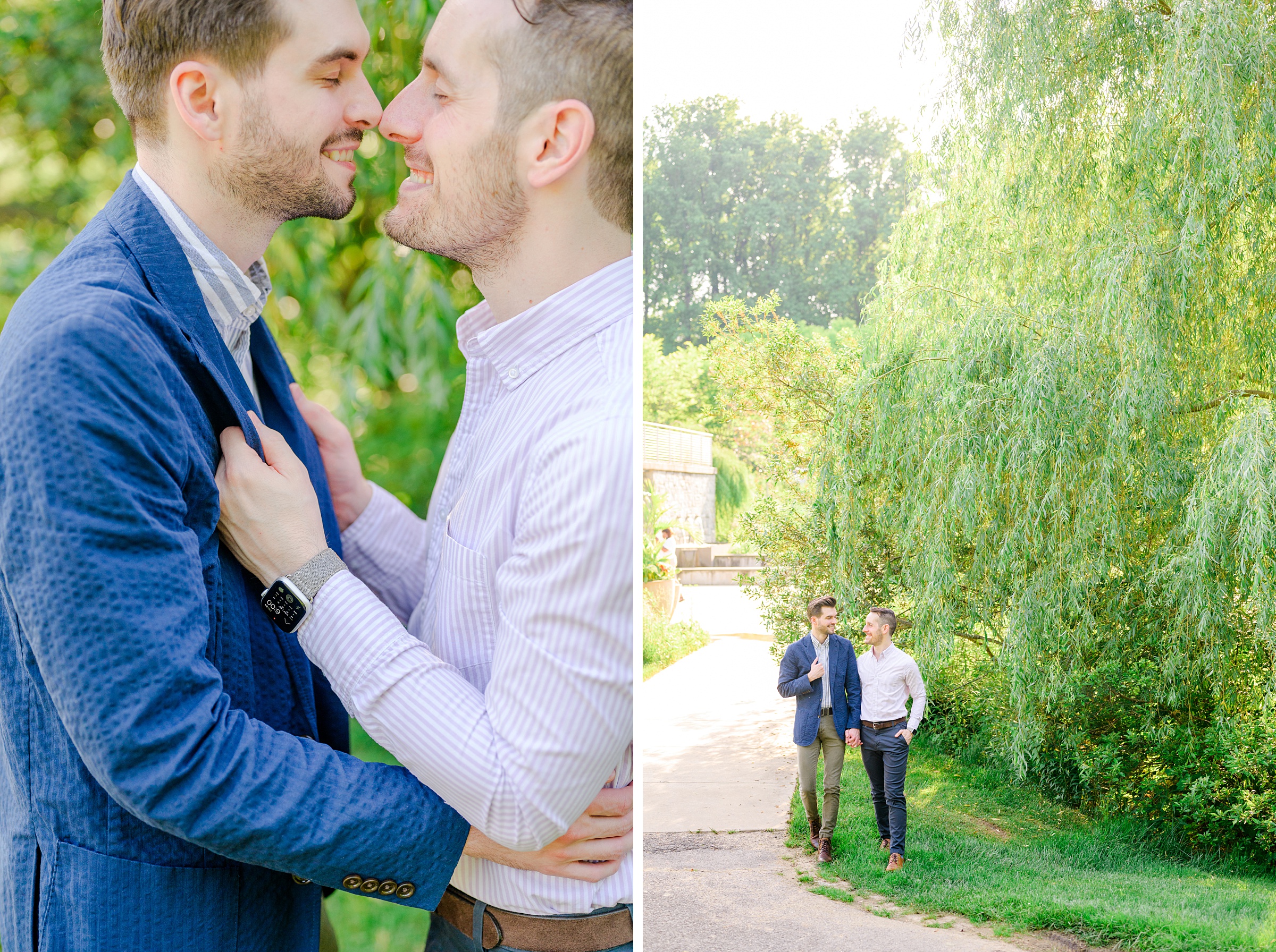 Summer Brookside Gardens Engagement Session in Wheaton, Maryland photographed by Baltimore Wedding Photographer Cait Kramer.