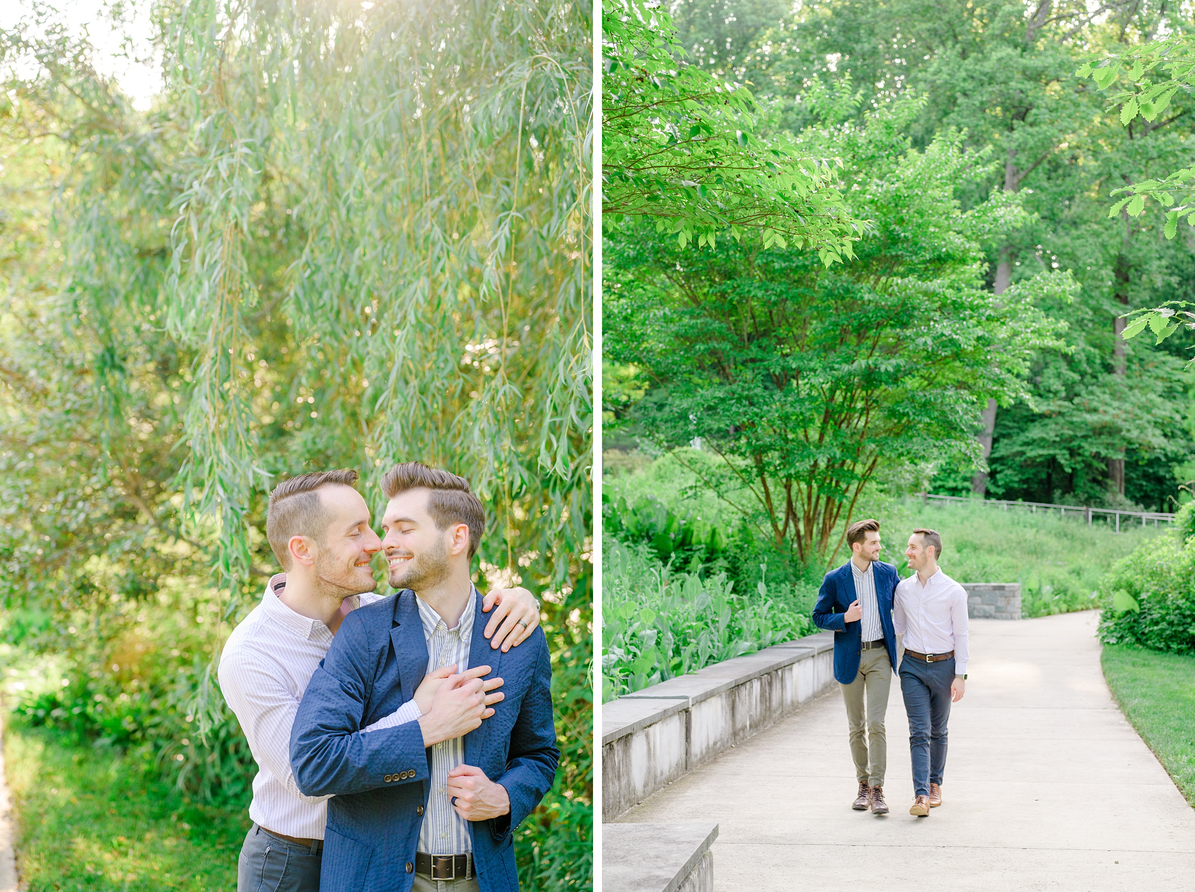 Summer Brookside Gardens Engagement Session in Wheaton, Maryland photographed by Baltimore Wedding Photographer Cait Kramer.