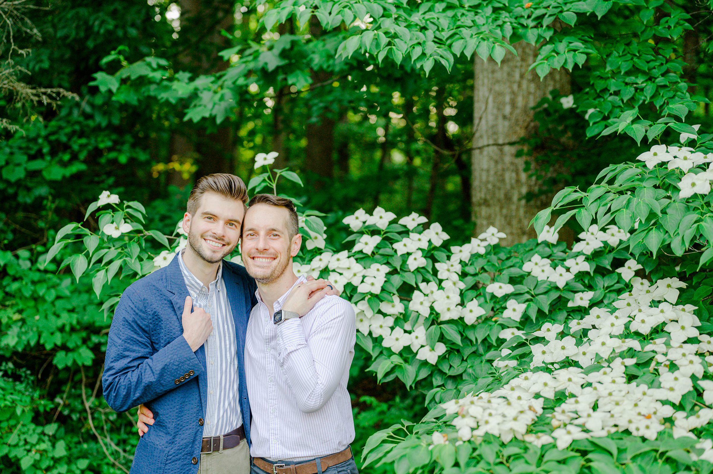 Summer Brookside Gardens Engagement Session in Wheaton, Maryland photographed by Baltimore Wedding Photographer Cait Kramer.