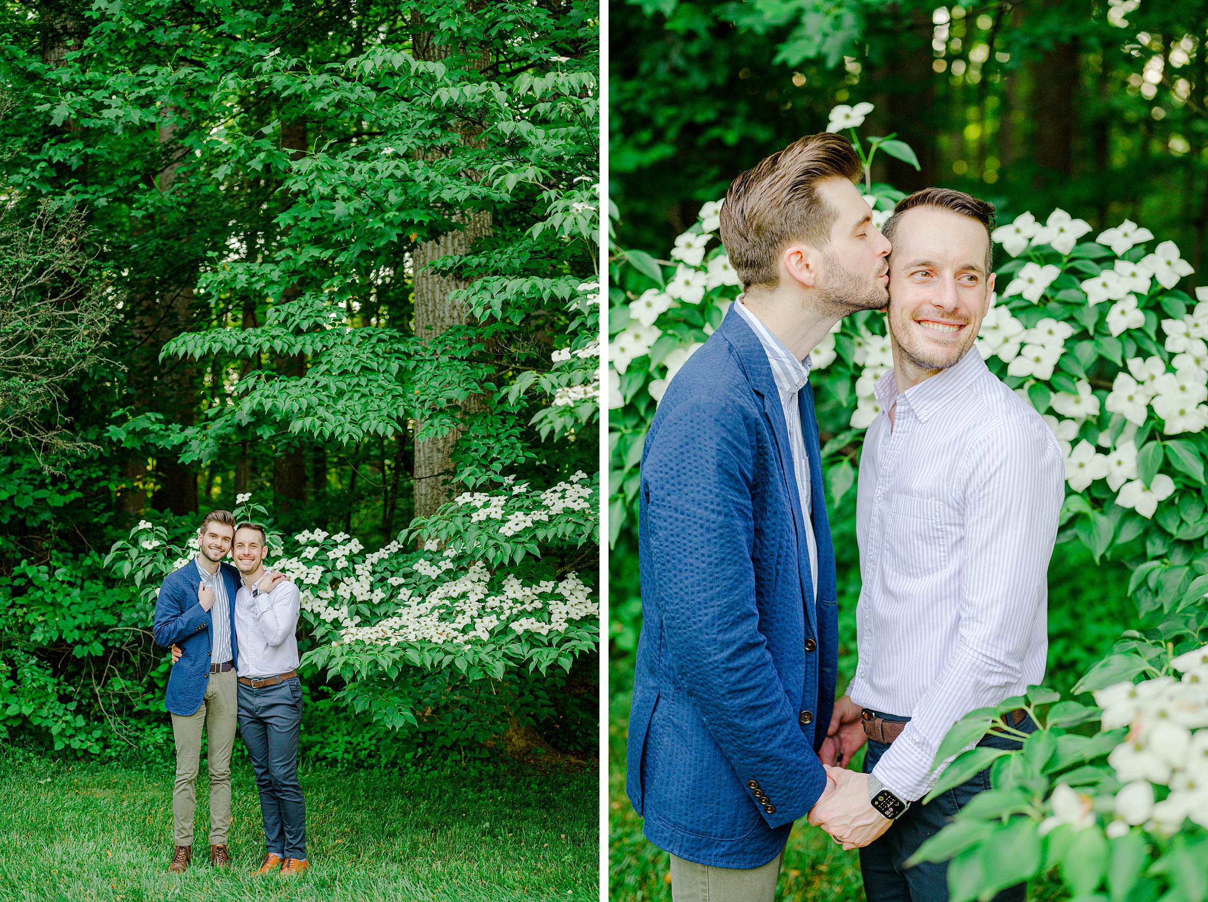 Summer Brookside Gardens Engagement Session in Wheaton, Maryland photographed by Baltimore Wedding Photographer Cait Kramer.