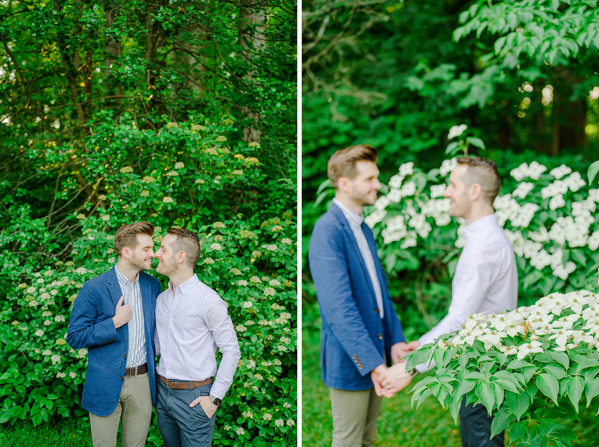 Summer Brookside Gardens Engagement Session in Wheaton, Maryland photographed by Baltimore Wedding Photographer Cait Kramer.