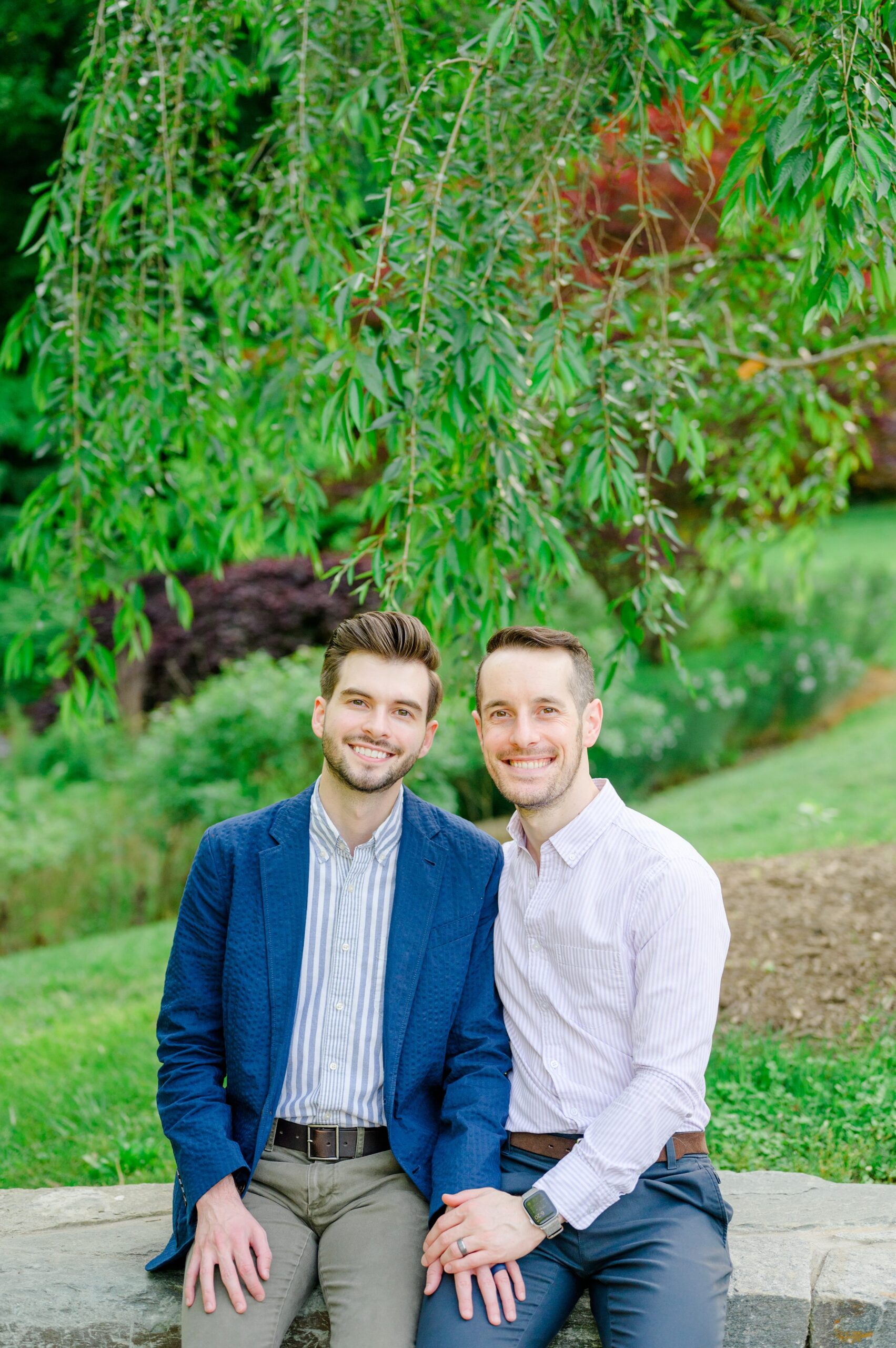 Summer Brookside Gardens Engagement Session in Wheaton, Maryland photographed by Baltimore Wedding Photographer Cait Kramer.